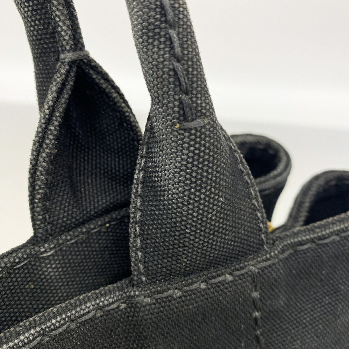 Prada Black Canvas Handbag (Pre-Owned)