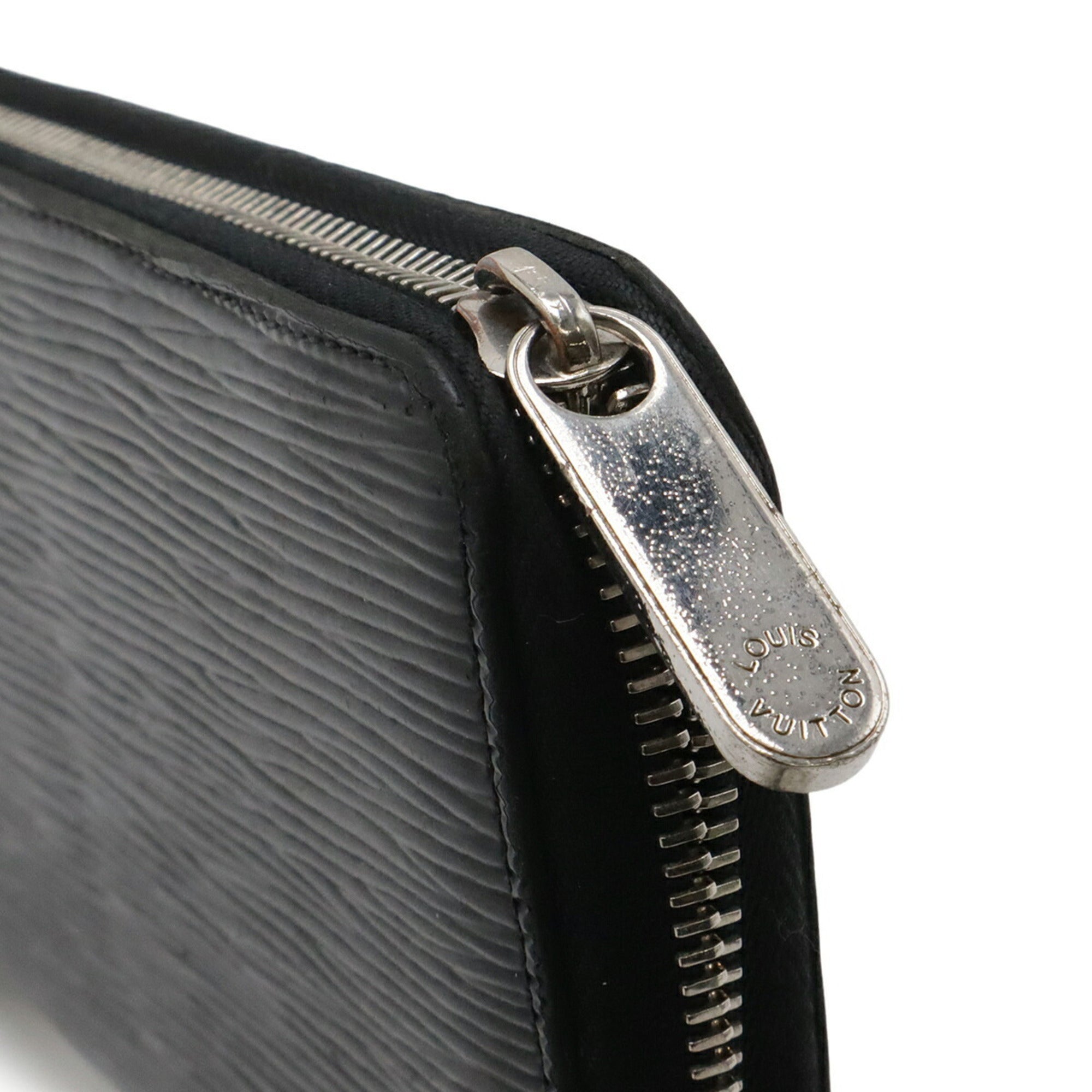 Louis Vuitton Black Noir Leather Coin Purse/Coin Case (Pre-Owned)