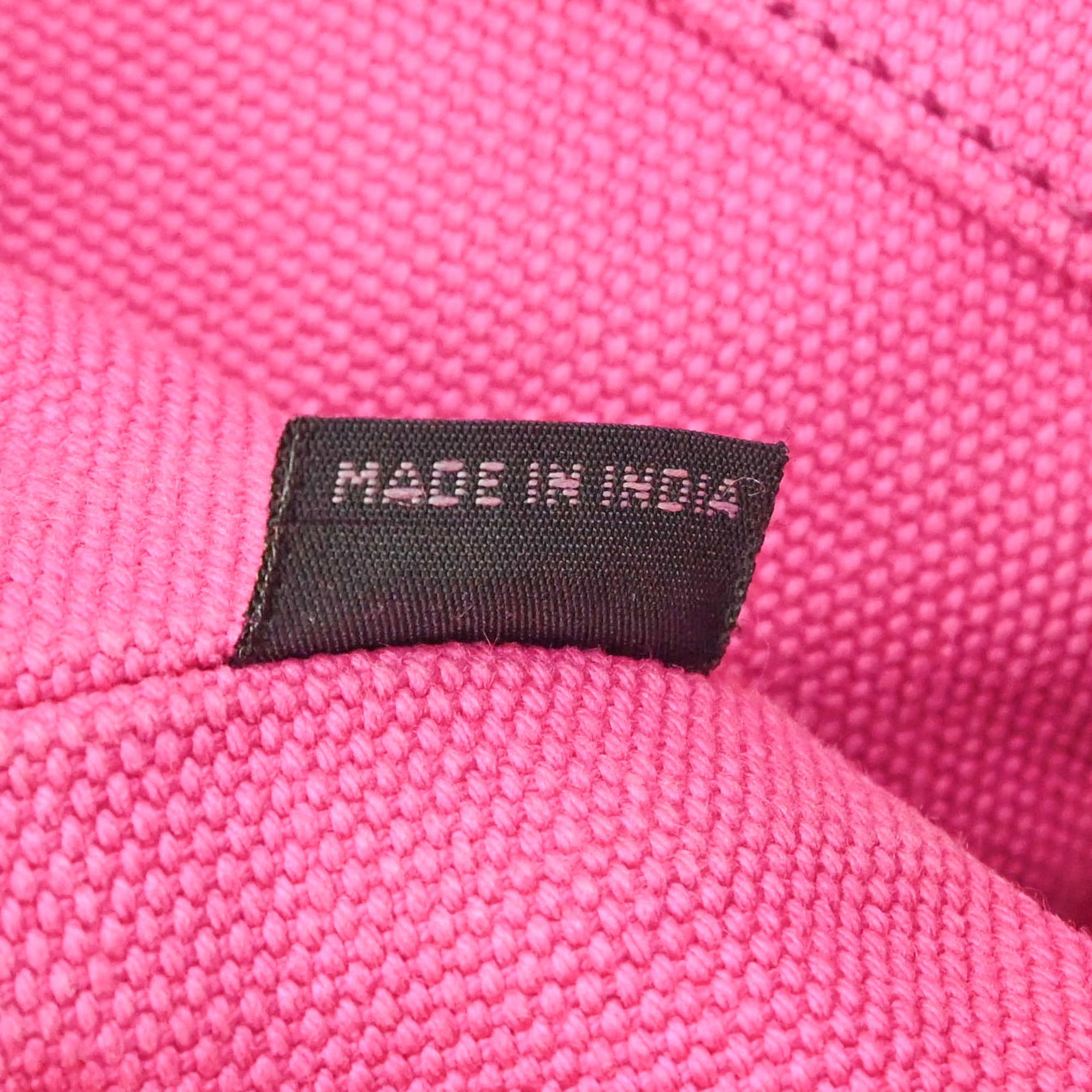 Prada Pink Canvas Handbag Shoulder Bag (Pre-Owned)