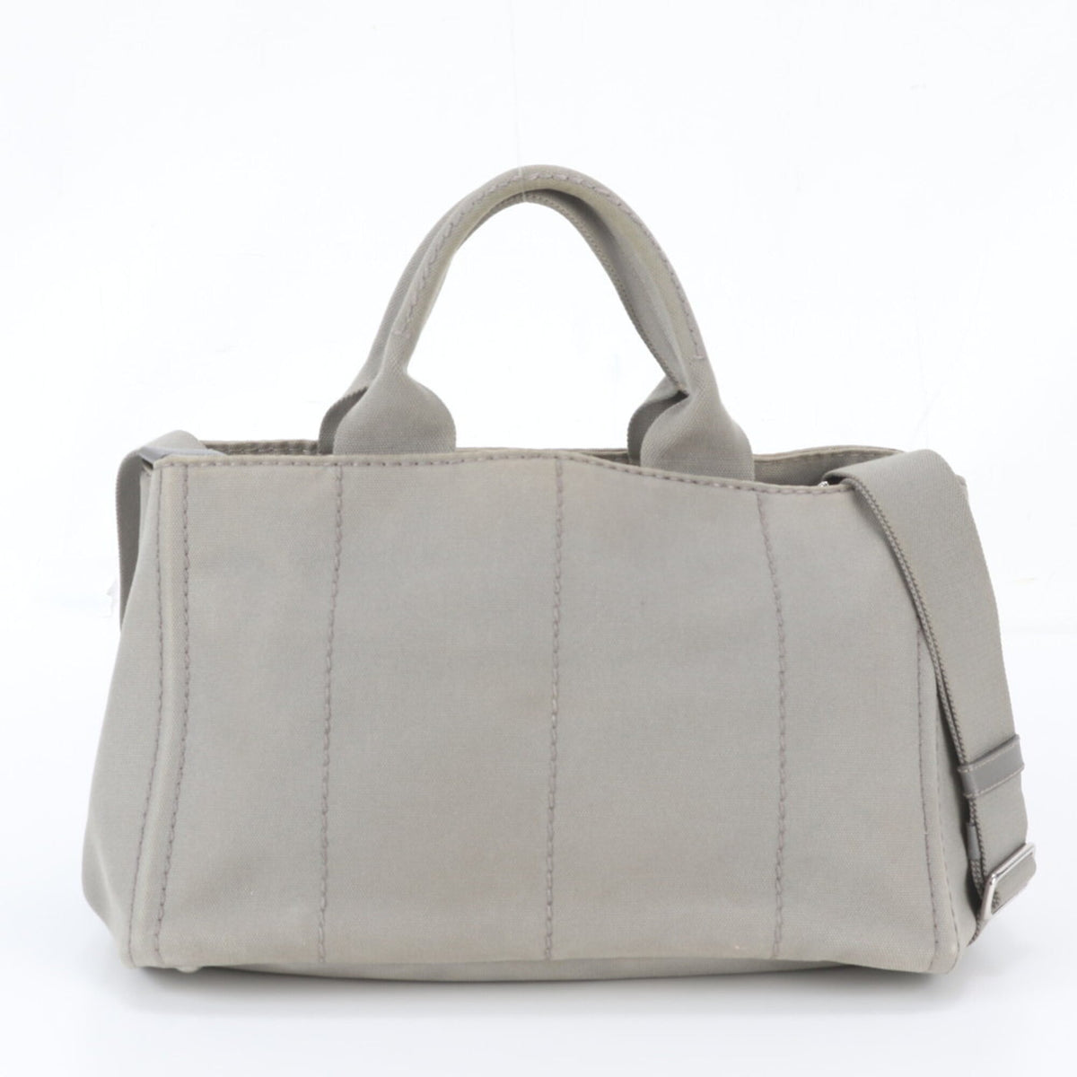 Prada Gray Handbag Shoulder Bag Tote Bag (Pre-Owned)