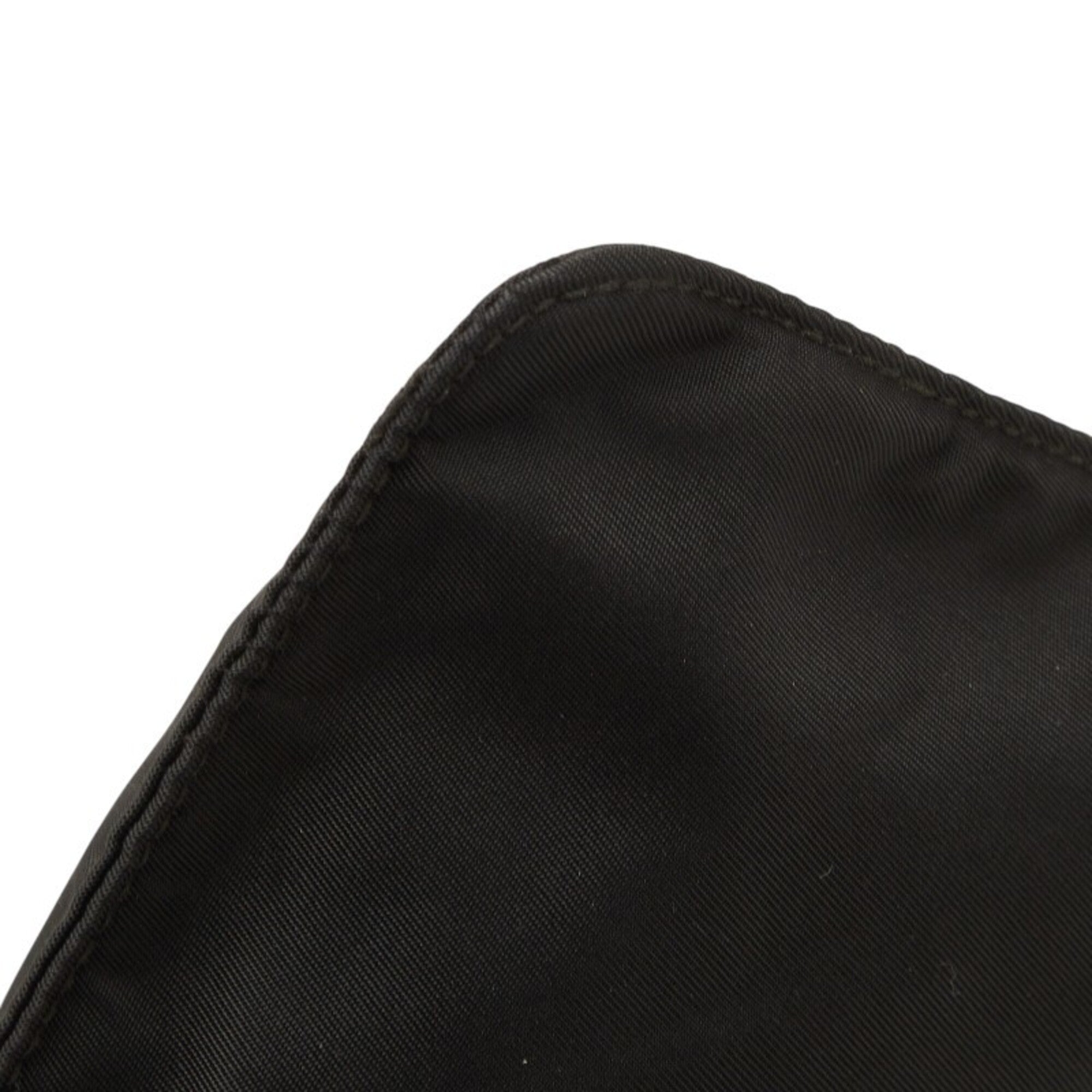 Prada Black Nylon Leather Shoulder Bag (Pre-Owned)