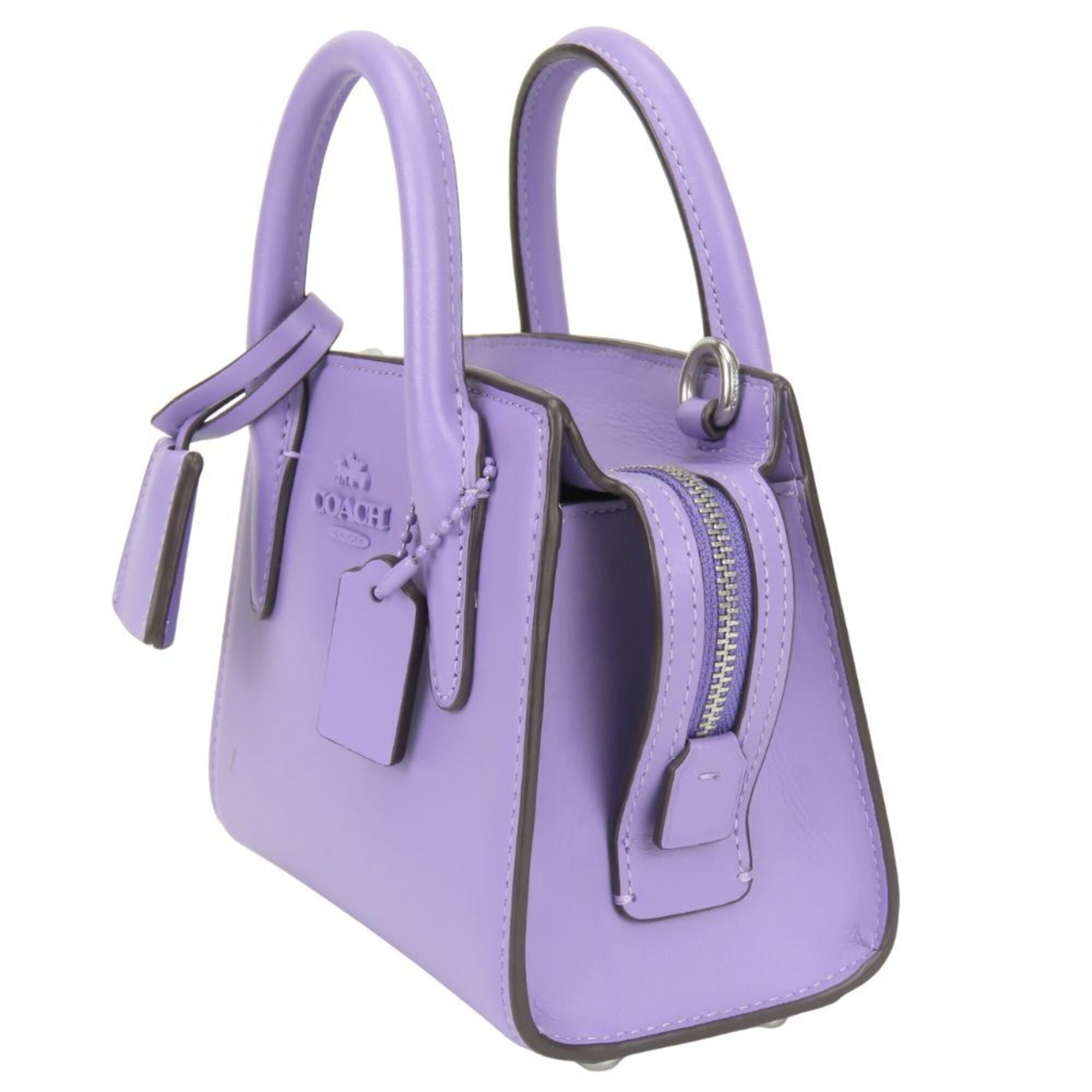 Coach Purple Leather Handbag (Pre-Owned)