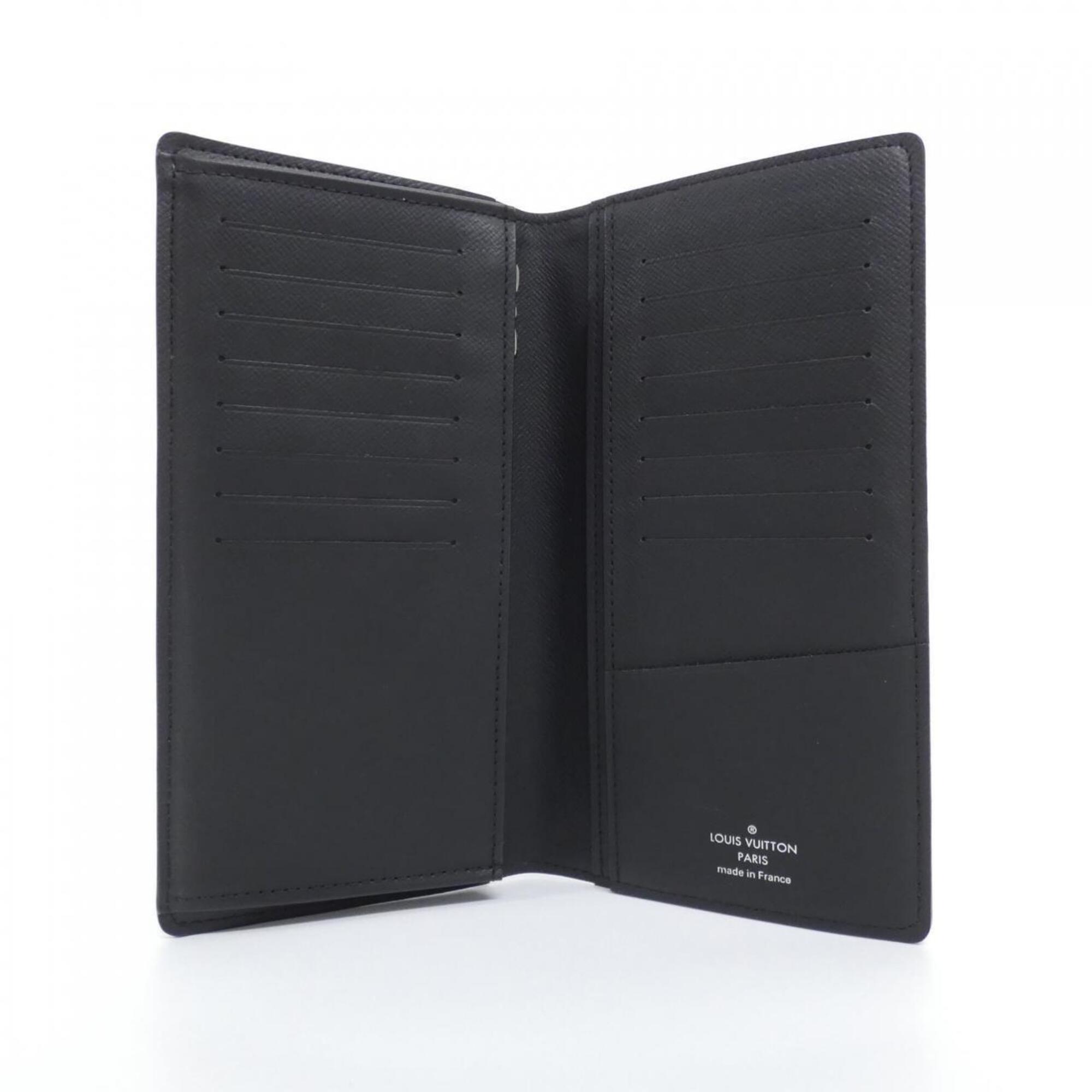 Louis Vuitton Black Coated Canvas Long Wallet (Bi-Fold) (Pre-Owned)