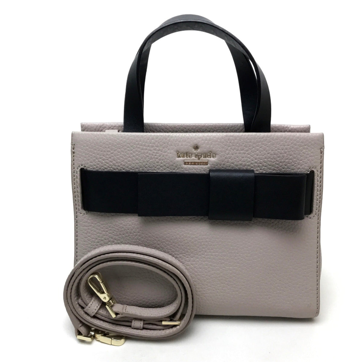 Kate Spade Gray Leather Handbag (Pre-Owned)