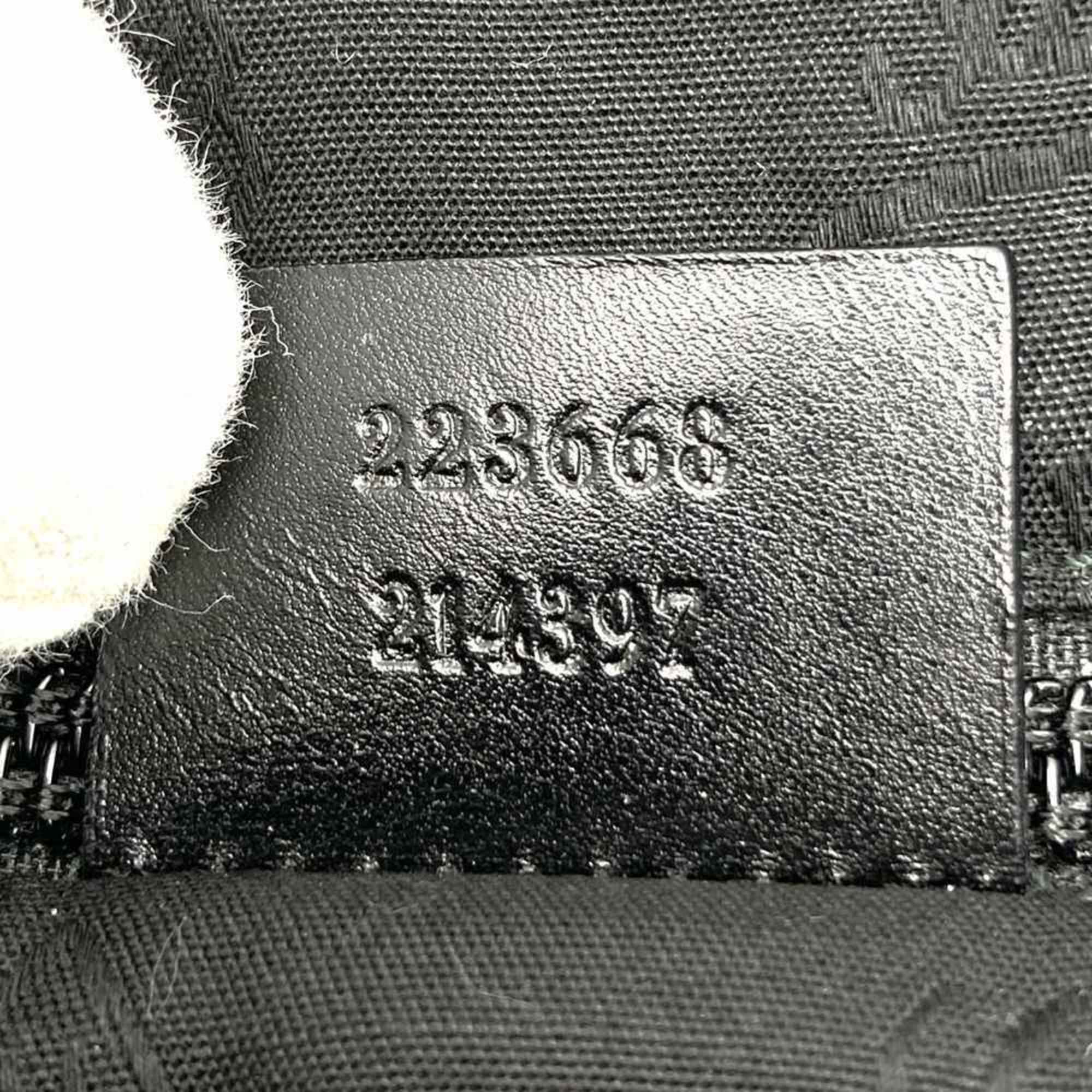 Gucci Gg Imprimé Black Gg Imprimé Tote Bag (Pre-Owned)