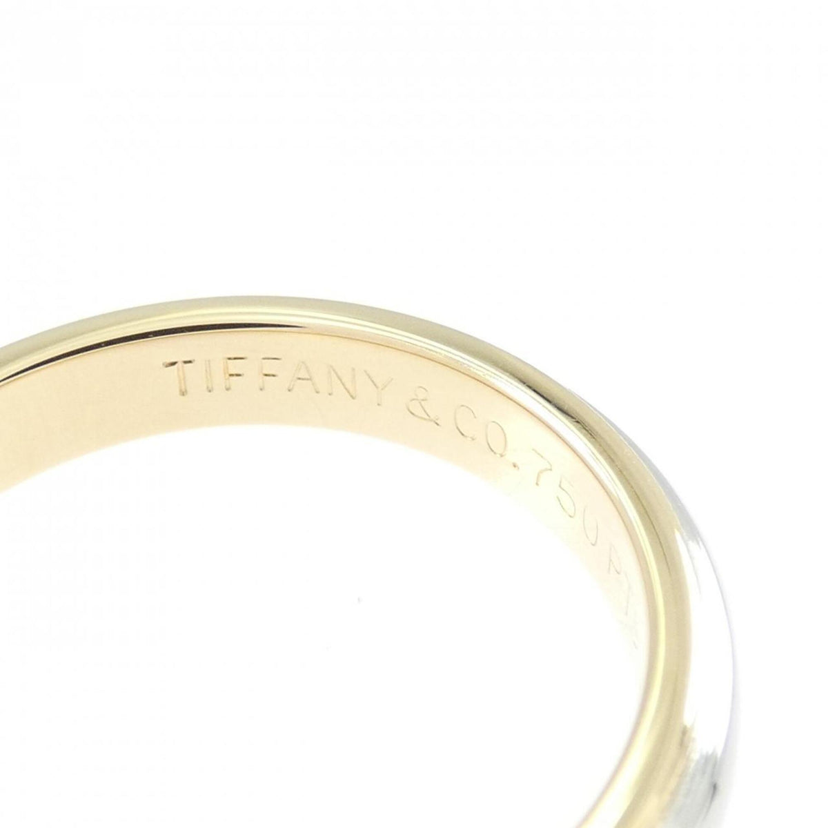 Tiffany Yellow Gold (18K) Platinum 950 Band Ring (Pre-Owned)