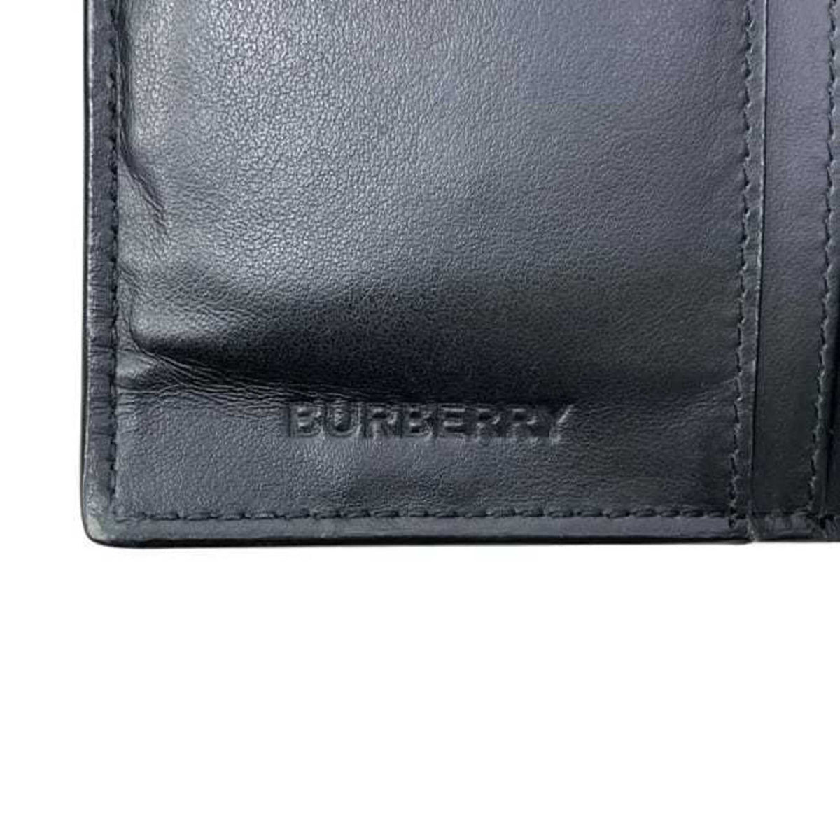 Burberry Beige Pvc Leather Long Wallet (Bi-Fold) (Pre-Owned)