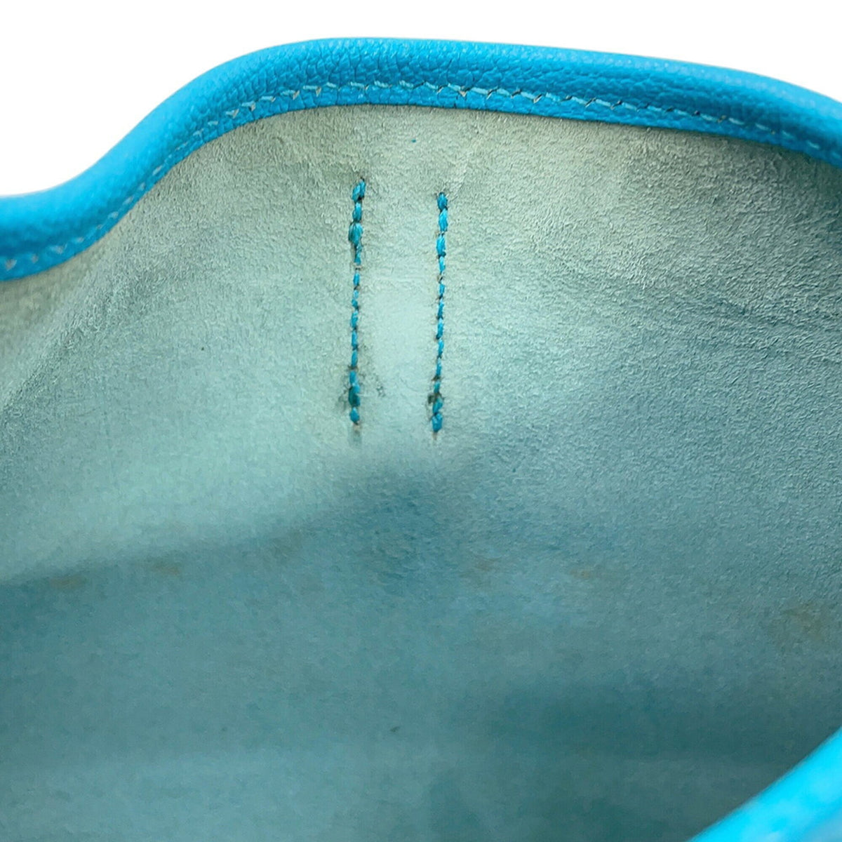 Hermes Turquoise Blue Chevre Leather Handbag Shoulder Bag (Pre-Owned)