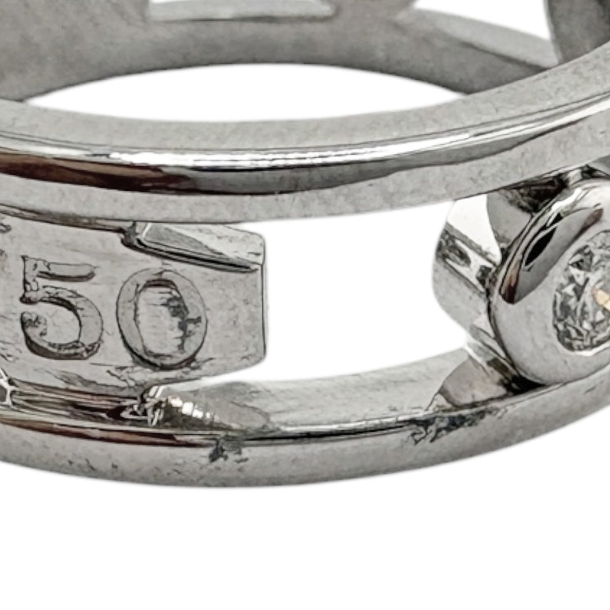Tiffany Silver White Gold (18K) Band Ring (Pre-Owned)