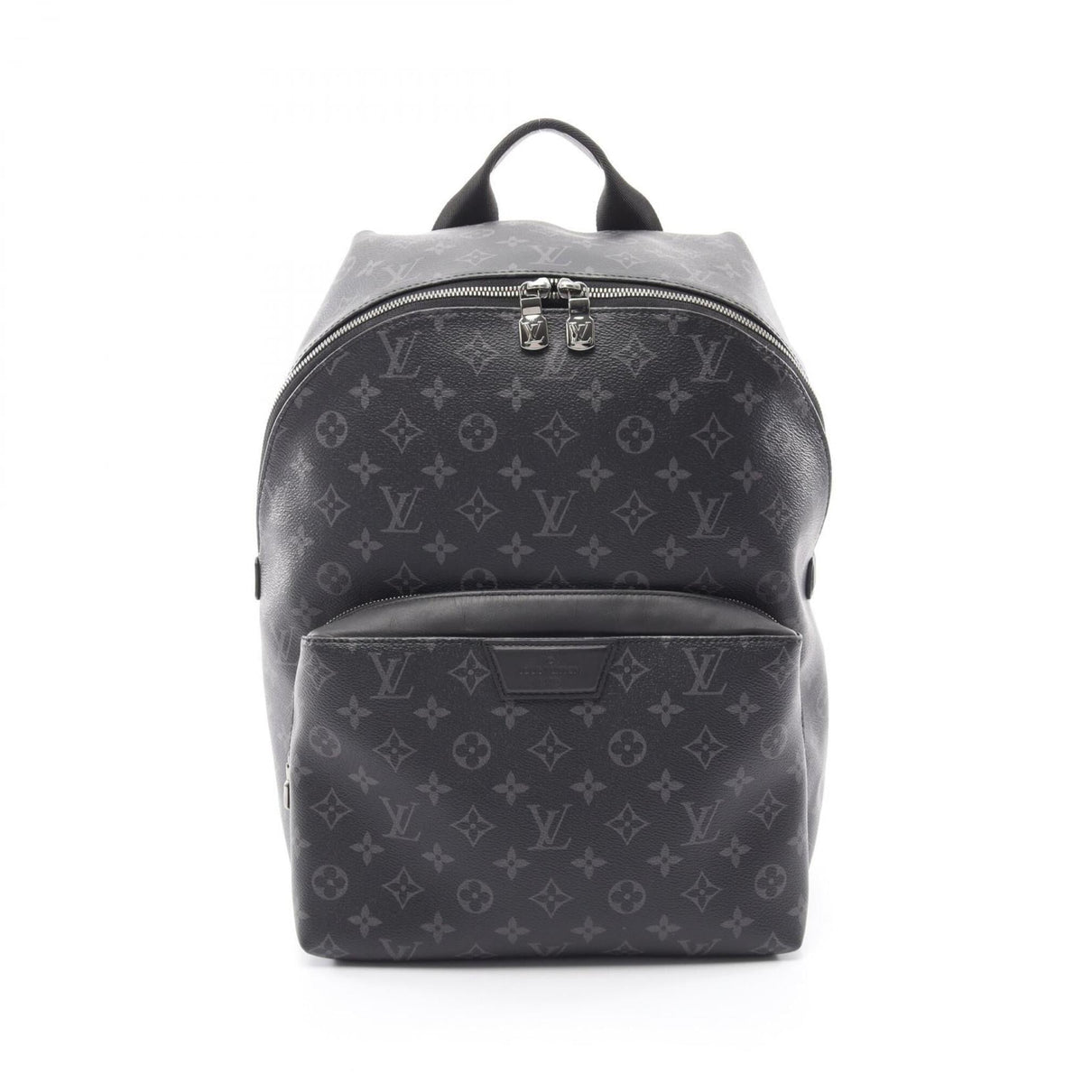 Louis Vuitton Black Pvc Leather Backpack Handbag (Pre-Owned)