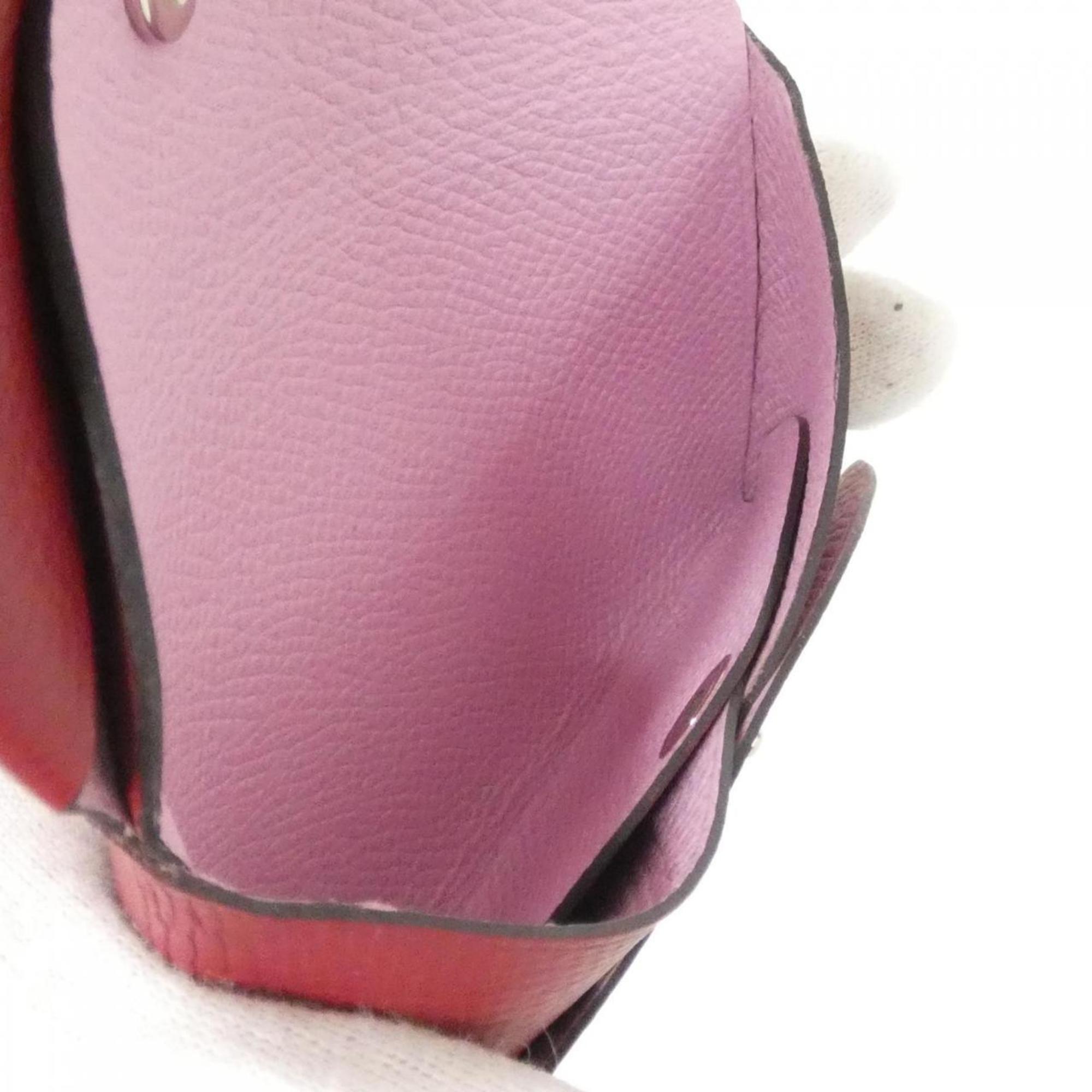 Hermes Rouge Grenat Epsom Leather Coin Purse/Coin Case (Pre-Owned)