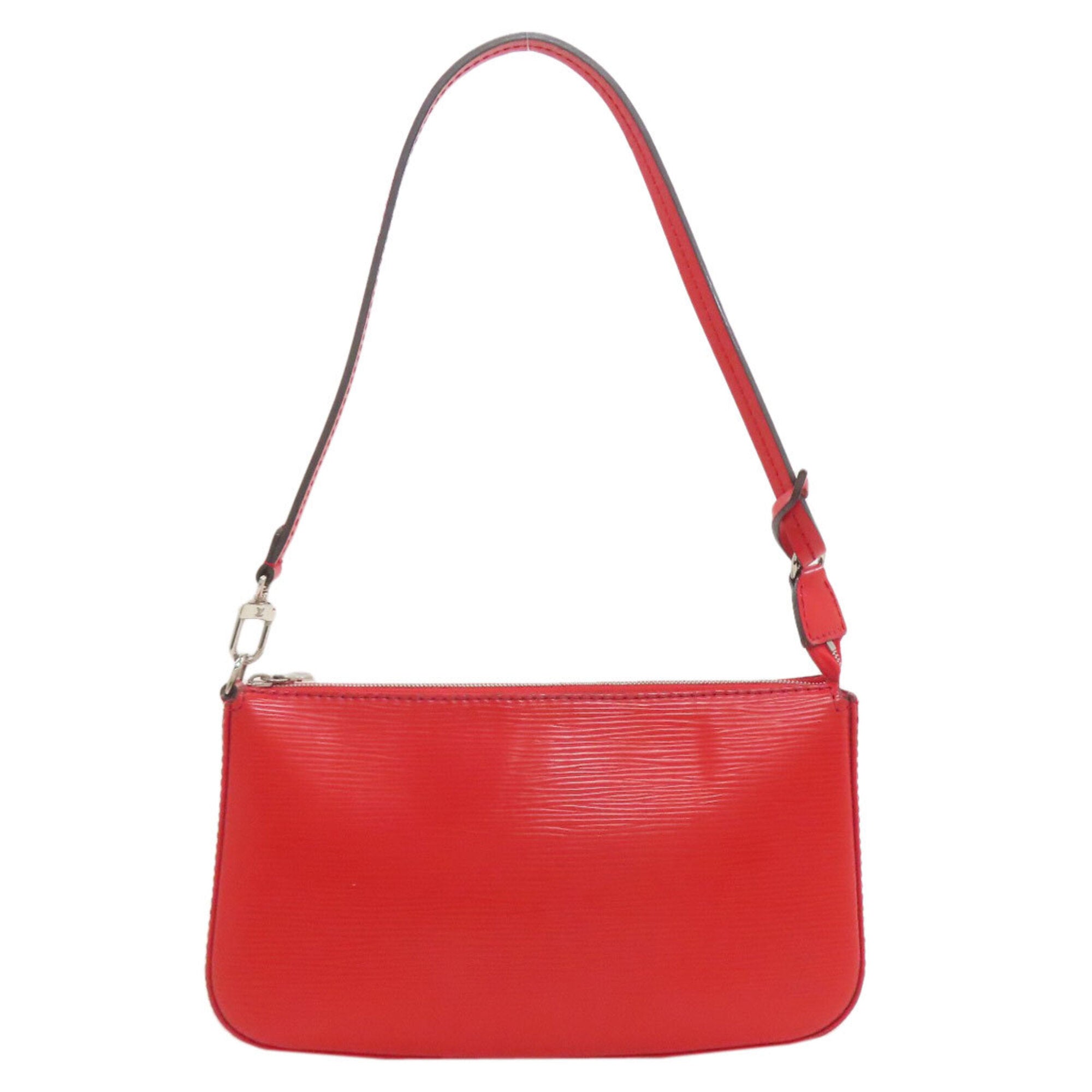 Louis Vuitton Red Color Epi Leather Handbag Pochette (Pre-Owned)