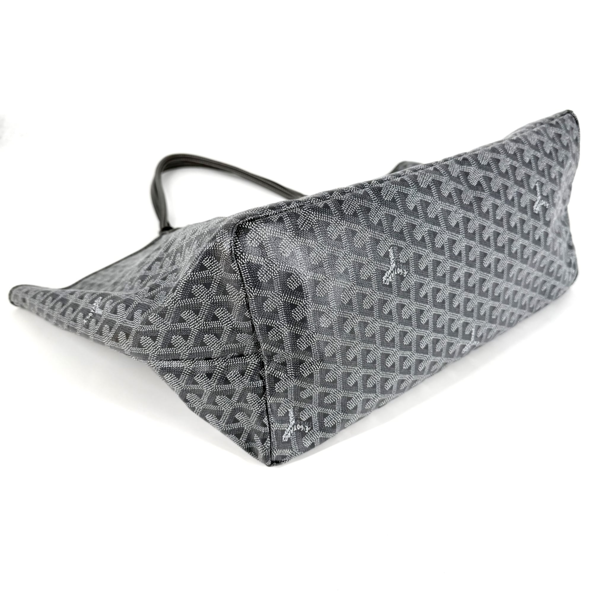 Goyard Gray White Coated Canvas Handbag Pouch Tote Bag (Pre-Owned)
