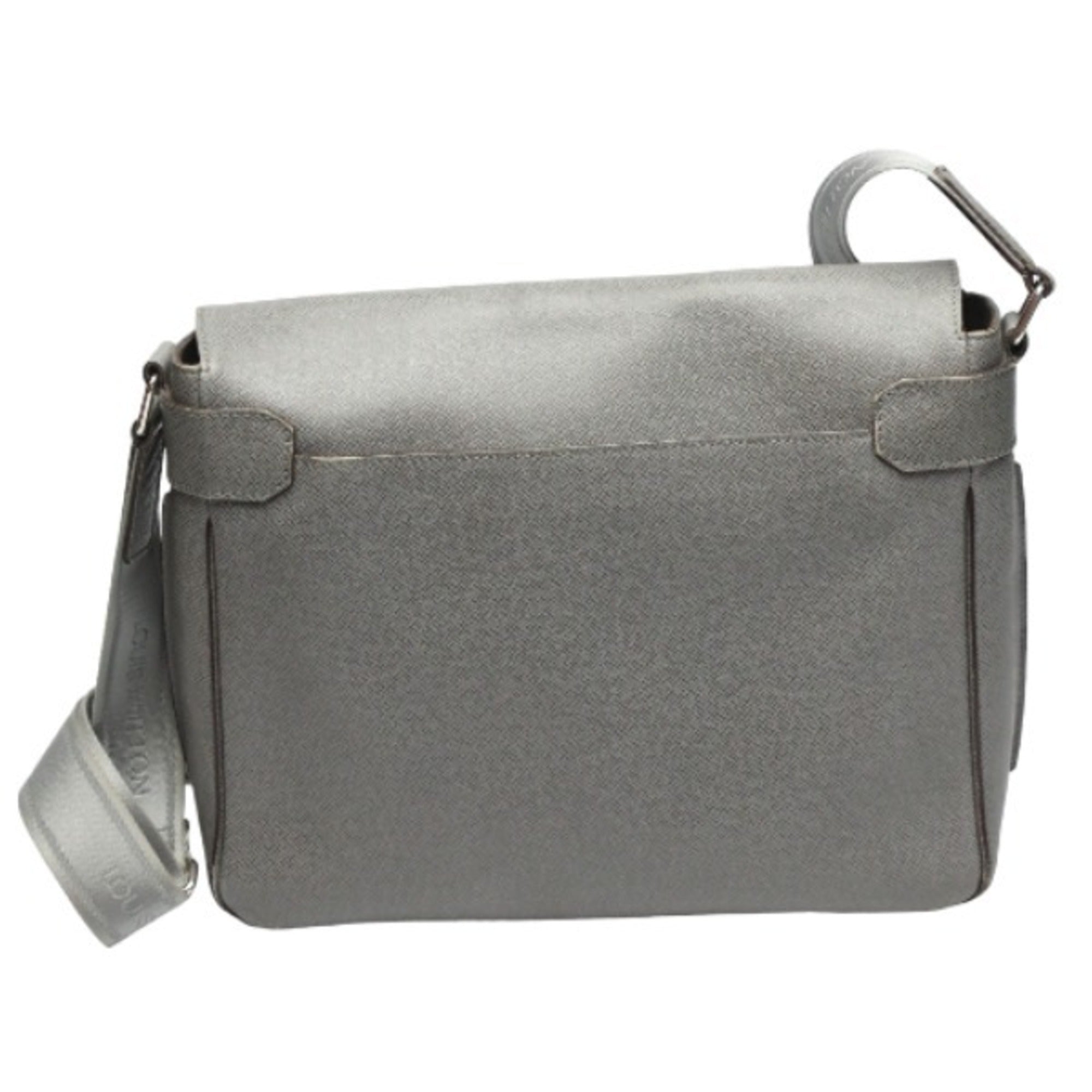 Louis Vuitton Gray Taiga Leather Shoulder Bag (Pre-Owned)