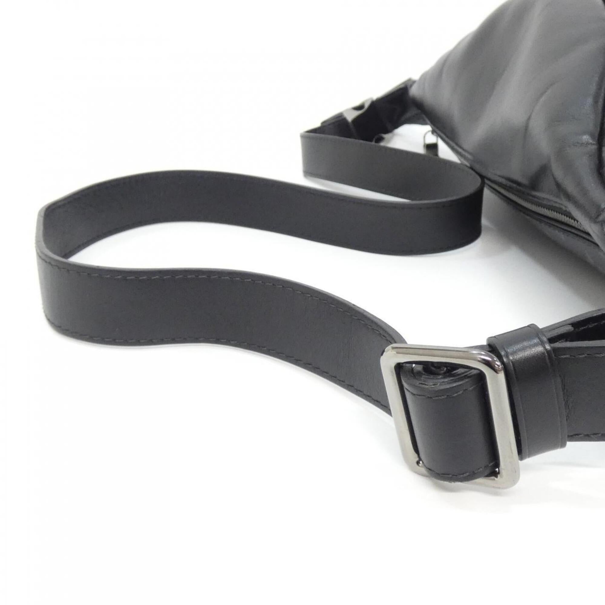 Louis Vuitton Black Coated Canvas Shoulder Bag Sling Bag (Pre-Owned)
