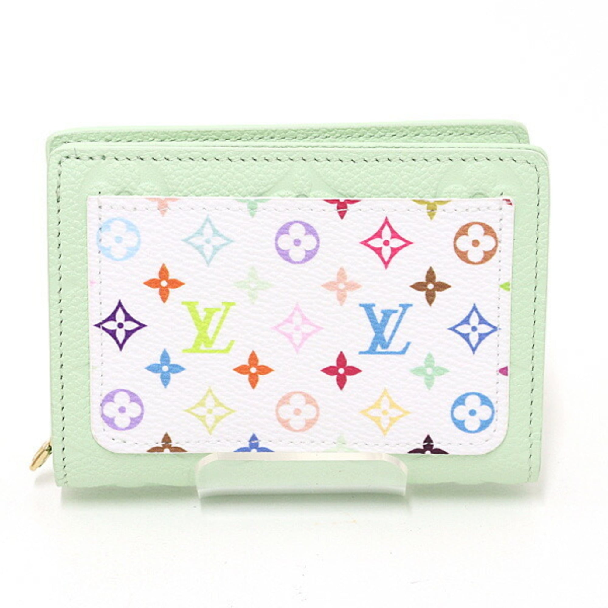 Louis Vuitton Green Multi-Color Monogram Empreinte Wallet (Bi-Fold) (Pre-Owned)