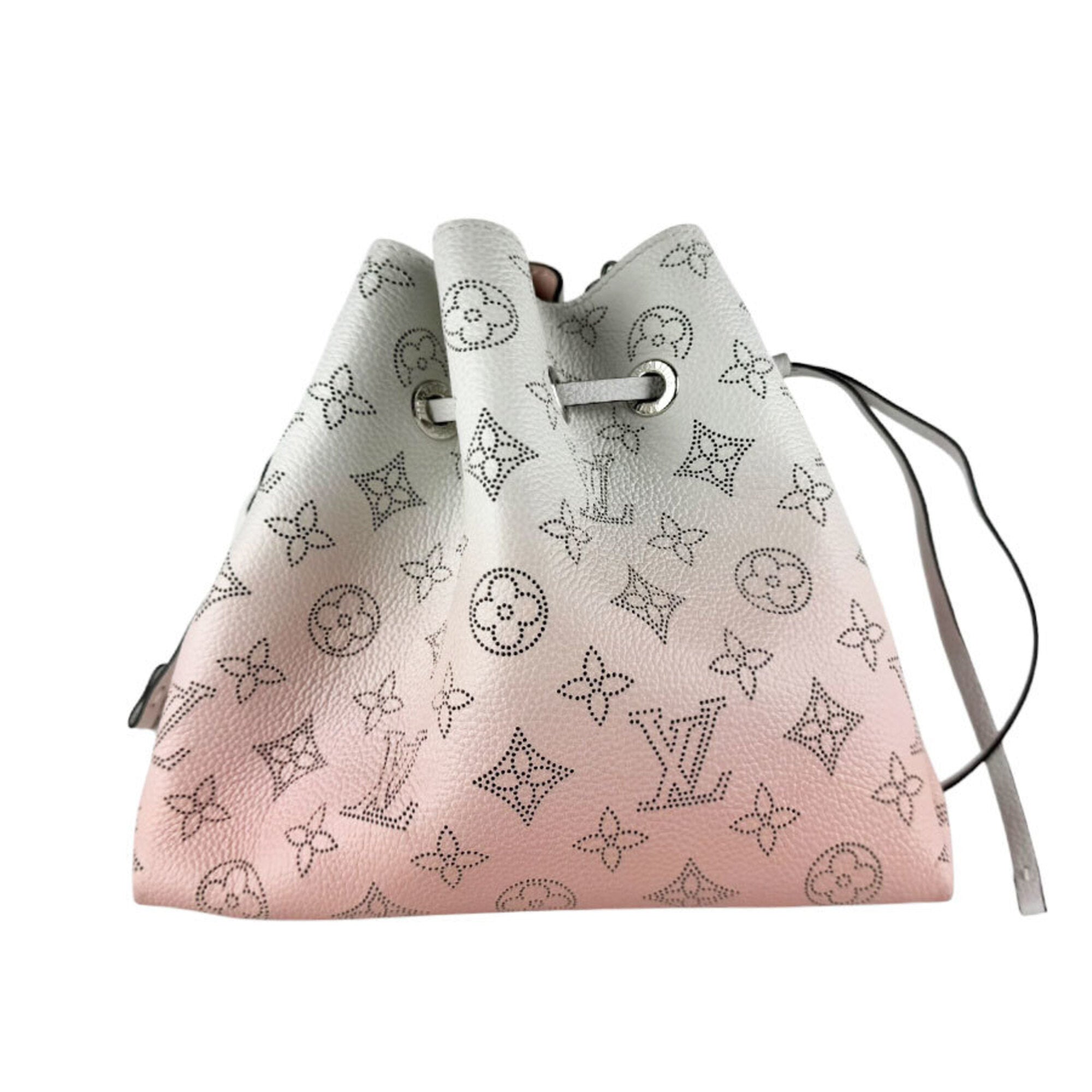 Louis Vuitton Pink White Mahina Leather Handbag Shoulder Bag (Pre-Owned)