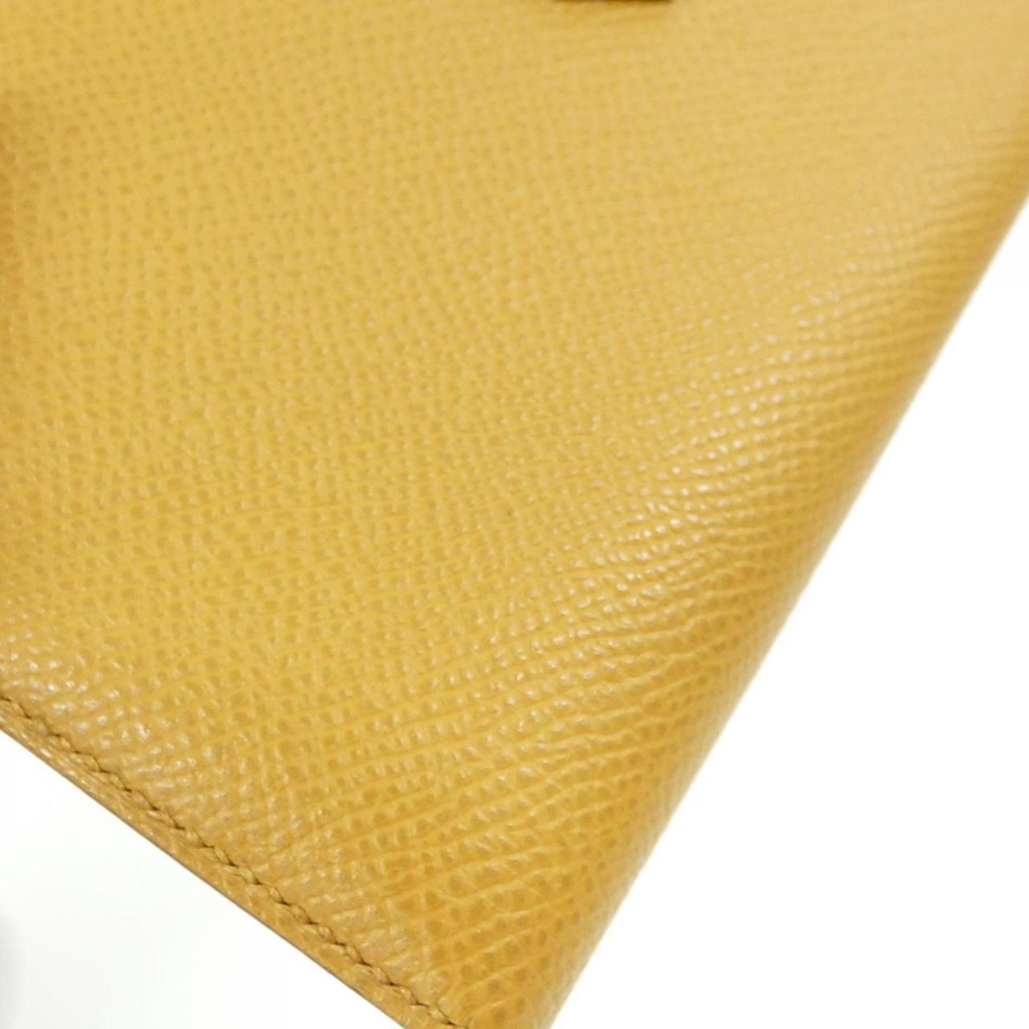 Hermes Yellow Epsom Leather Long Wallet (Bi-Fold) (Pre-Owned)