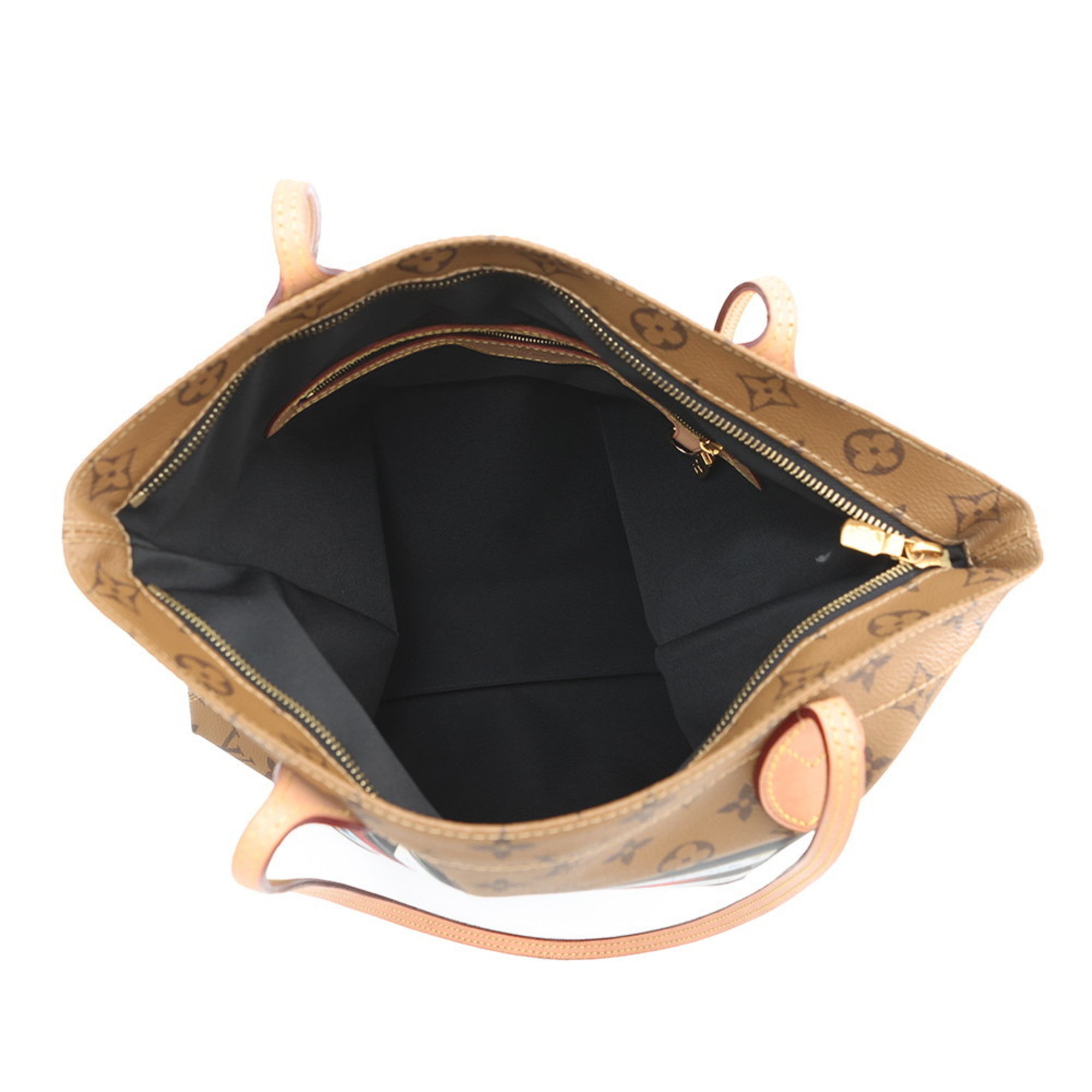 Louis Vuitton Brown Monogram Reverse Noir Monogram Reverse Handbag Tote Bag (Pre-Owned)