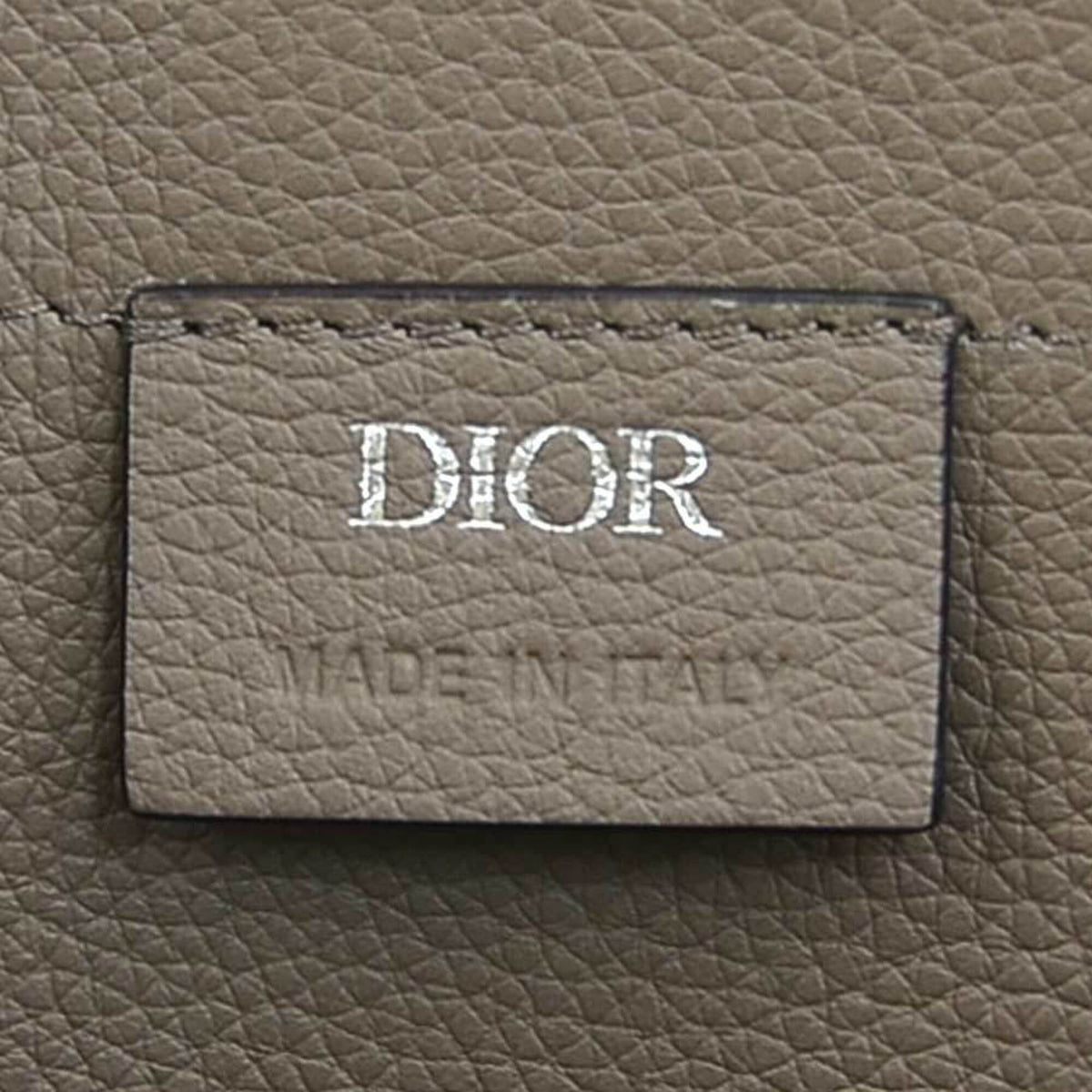 Christian Dior Gray Light Blue Leather Handbag (Pre-Owned)