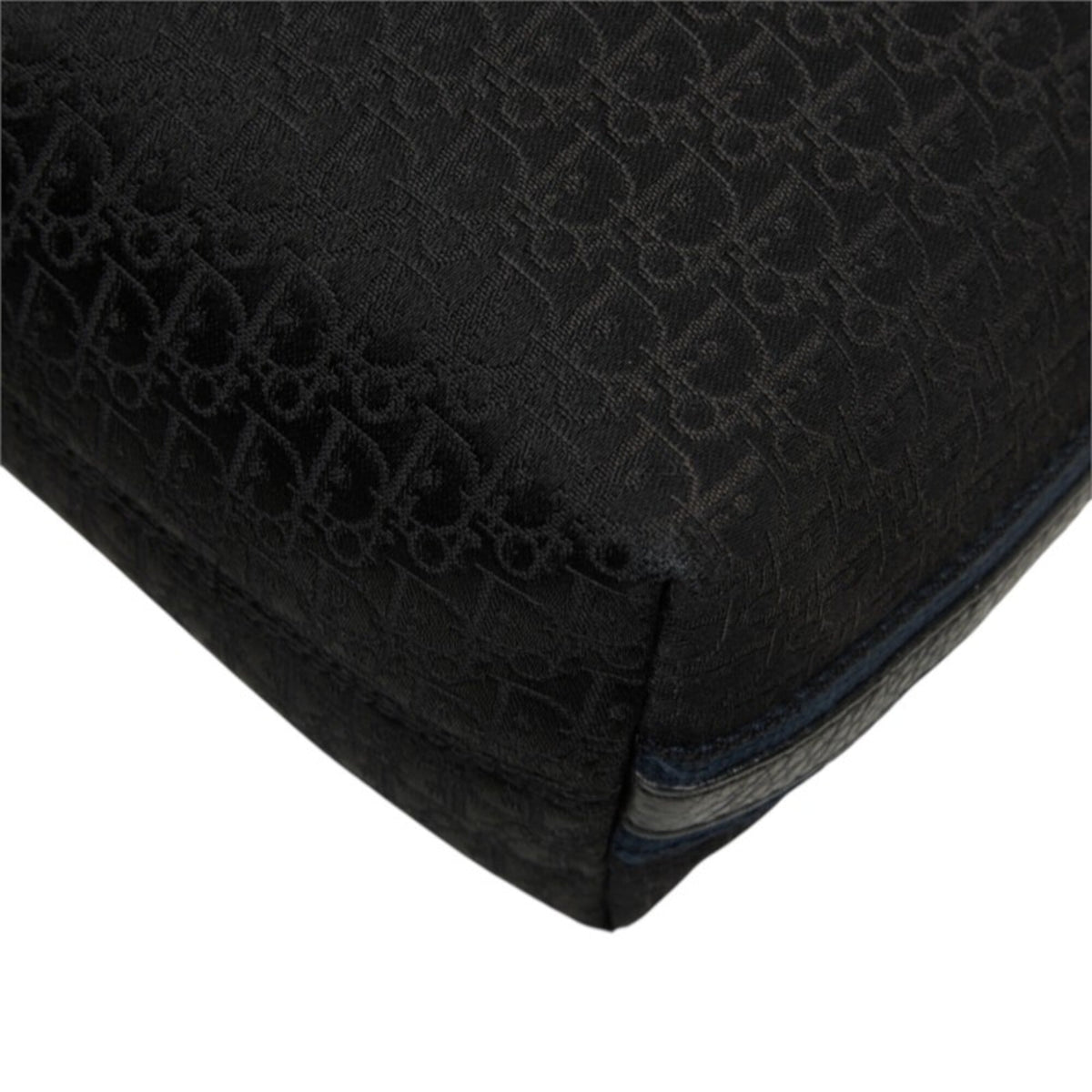 Christian Dior Black Canvas Leather Shoulder Bag (Pre-Owned)
