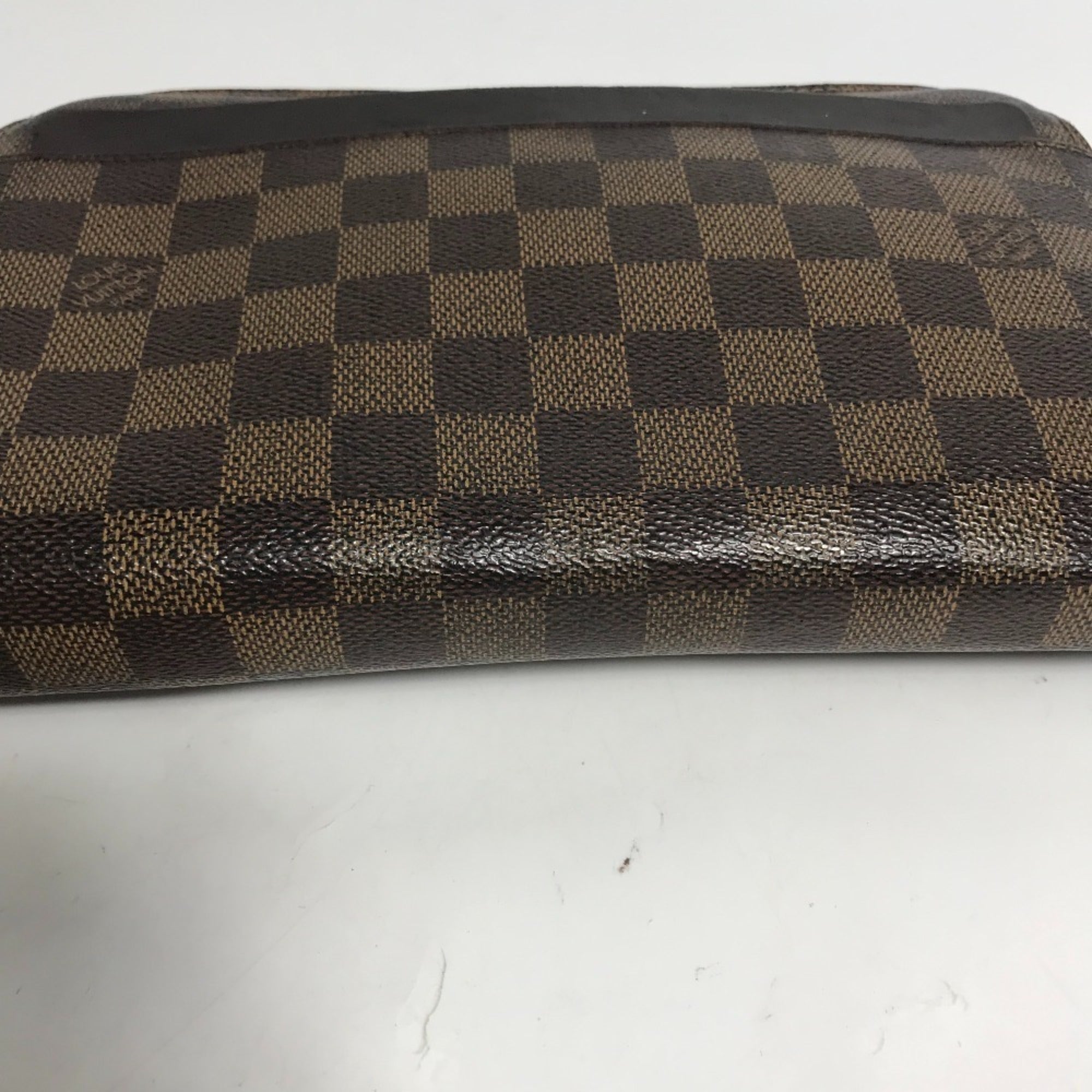 Louis Vuitton Brown Damier Canvas Ebene Damier Canvas Clutch Bag Pouch (Pre-Owned)