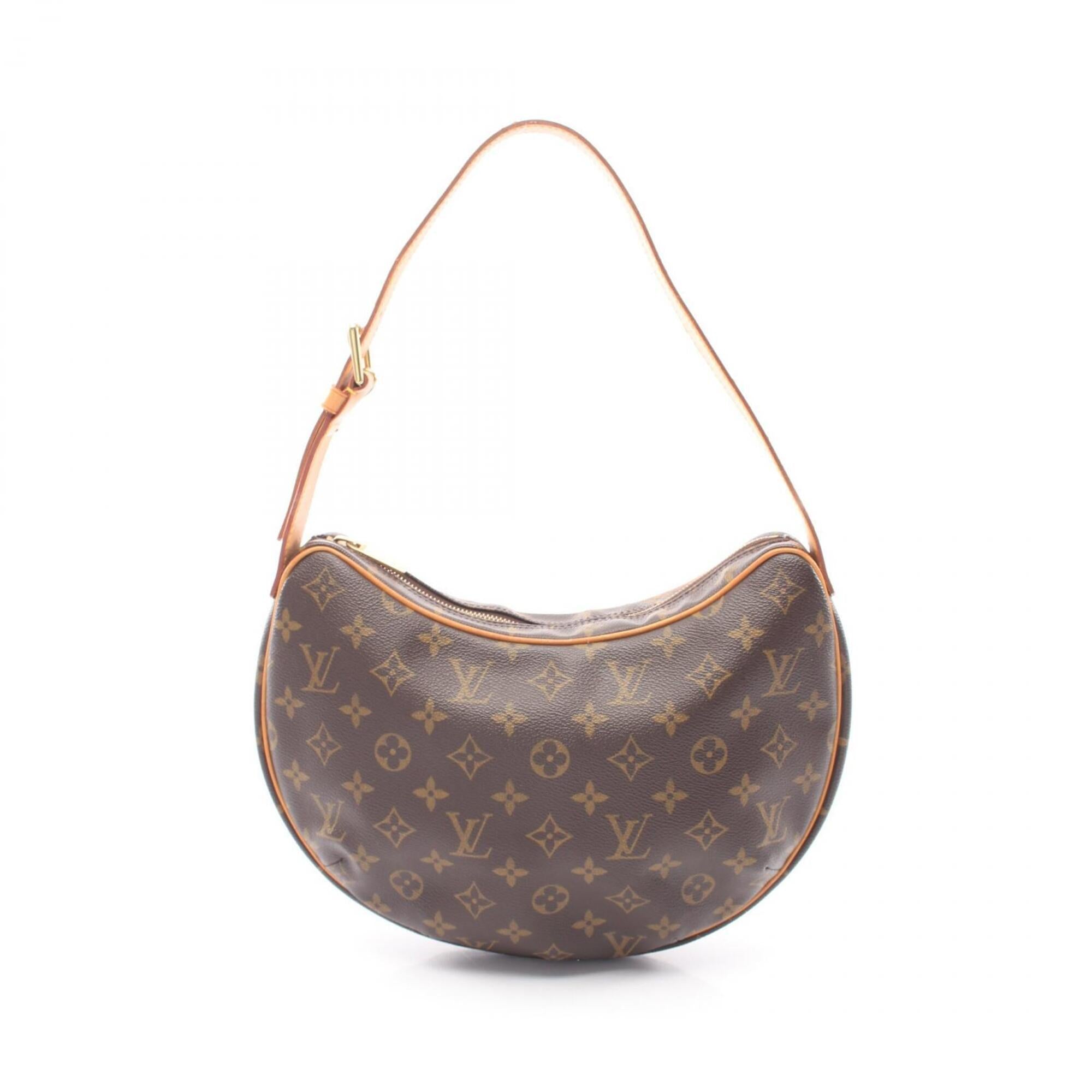 Louis Vuitton Brown Monogram Coated Canvas Leather Handbag Shoulder Bag (Pre-Owned)