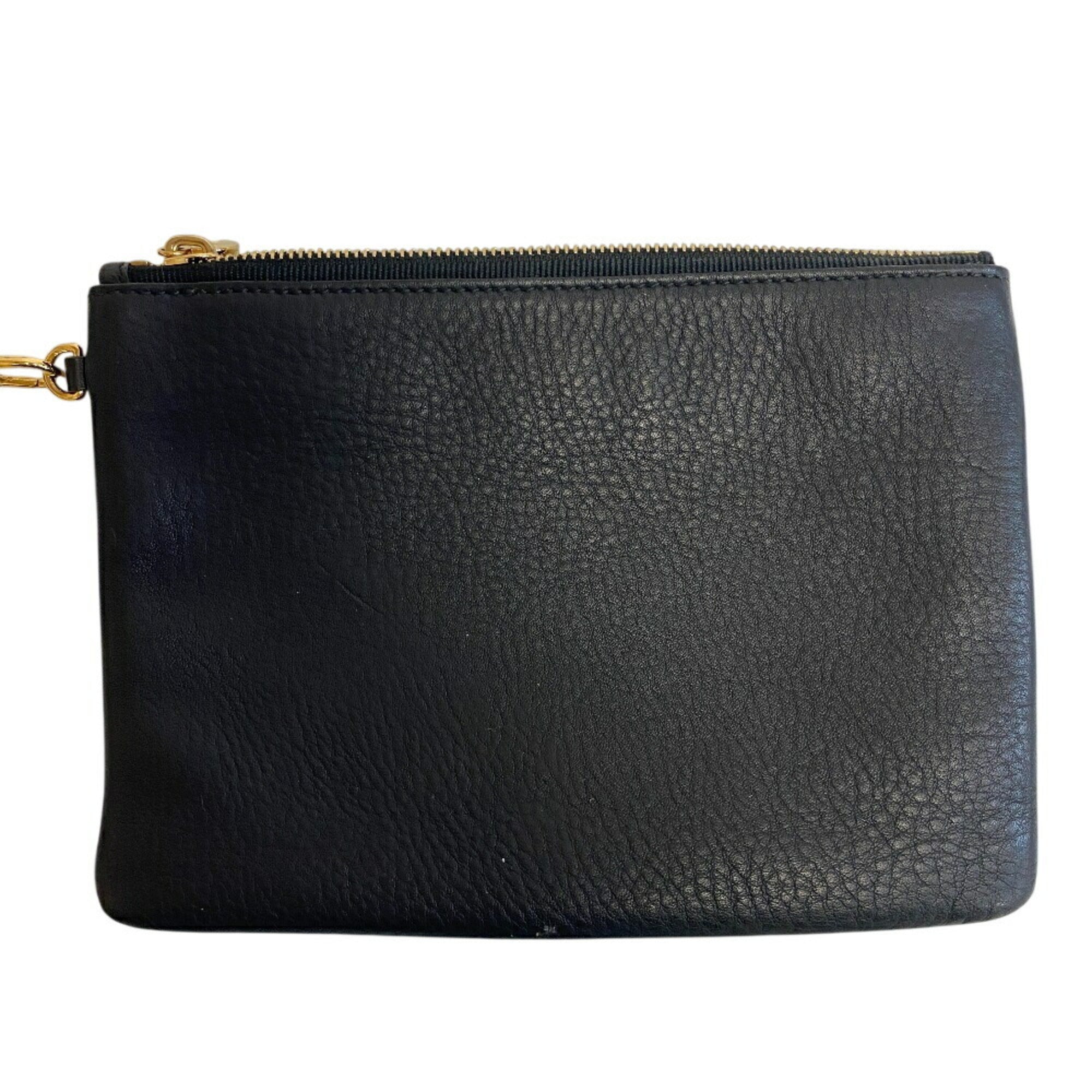 Tiffany Brown Leather Pouch Tote Bag (Pre-Owned)