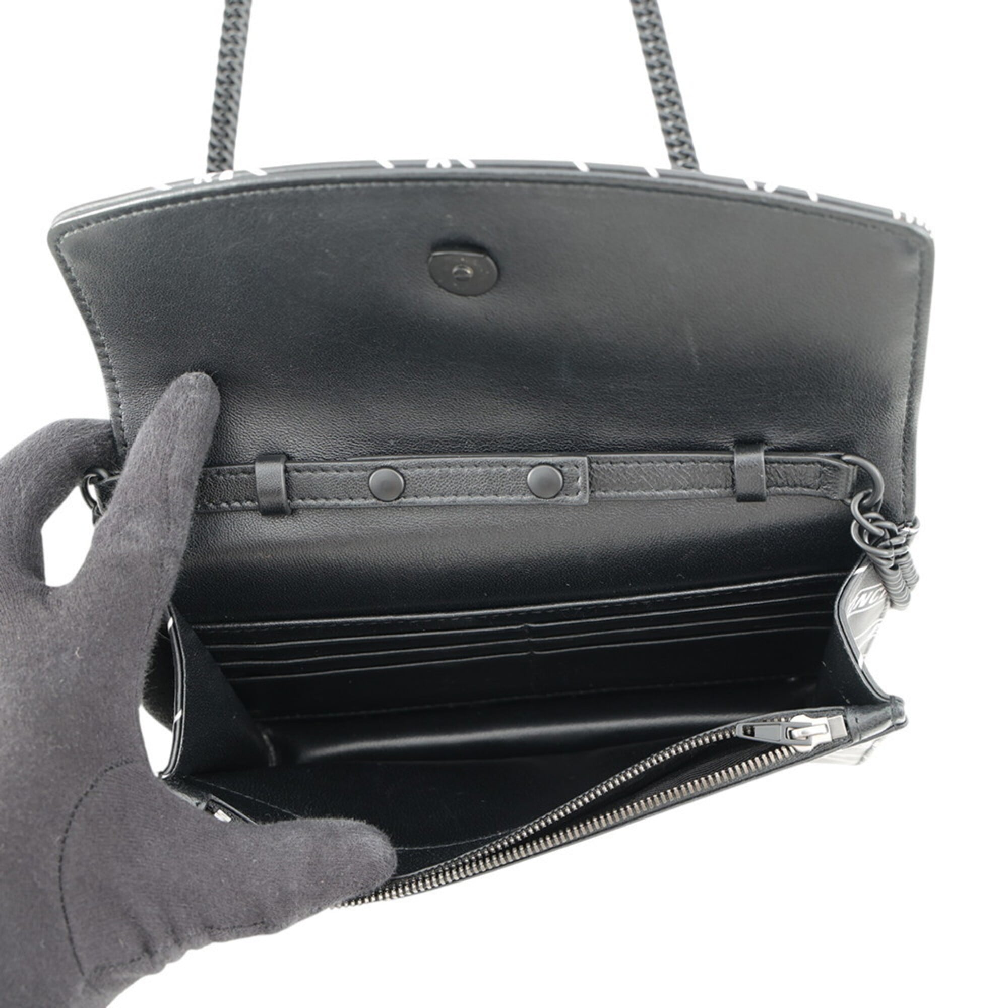 Balenciaga Black Leather Handbag Shoulder Bag (Pre-Owned)