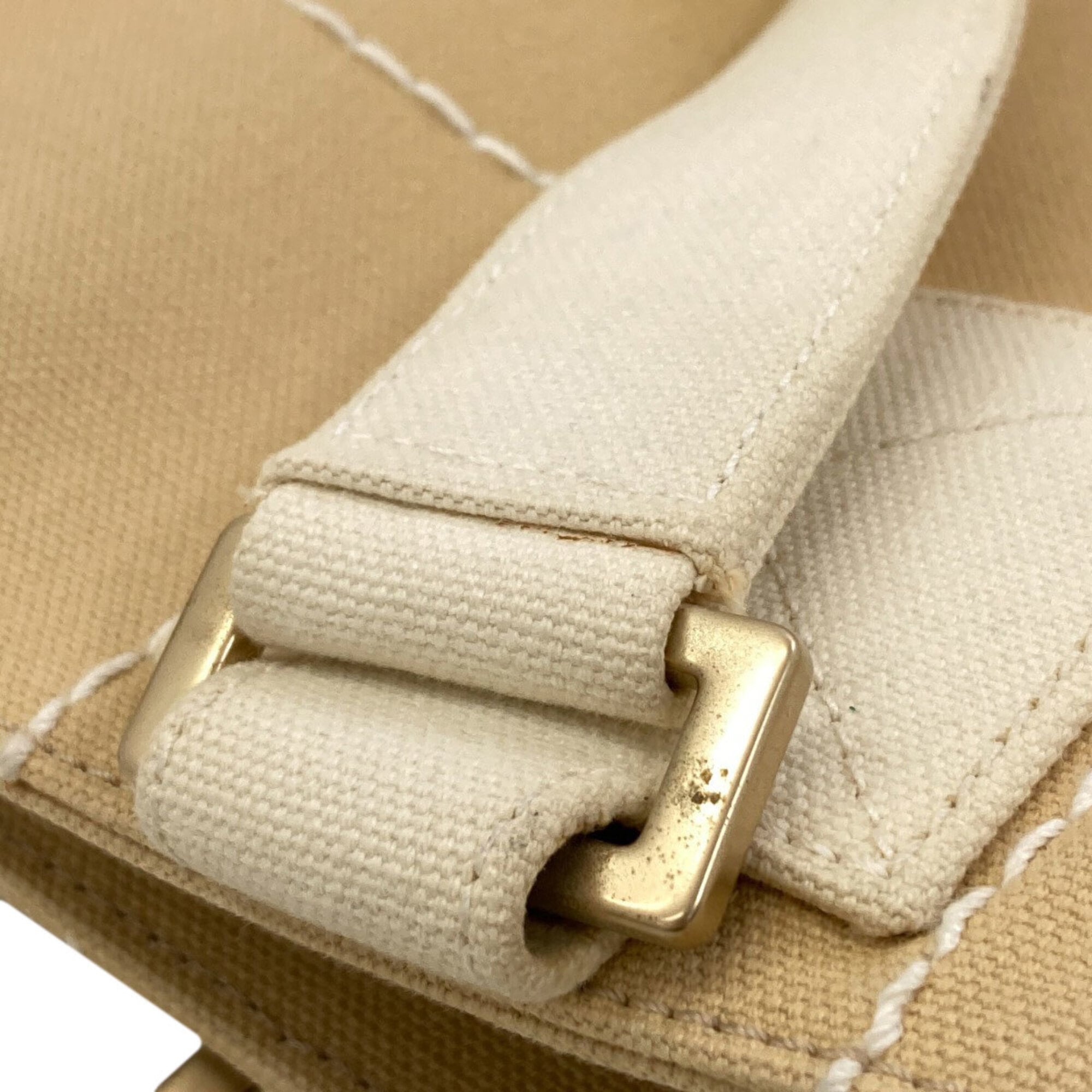 Chanel Beige Canvas Handbag (Pre-Owned)
