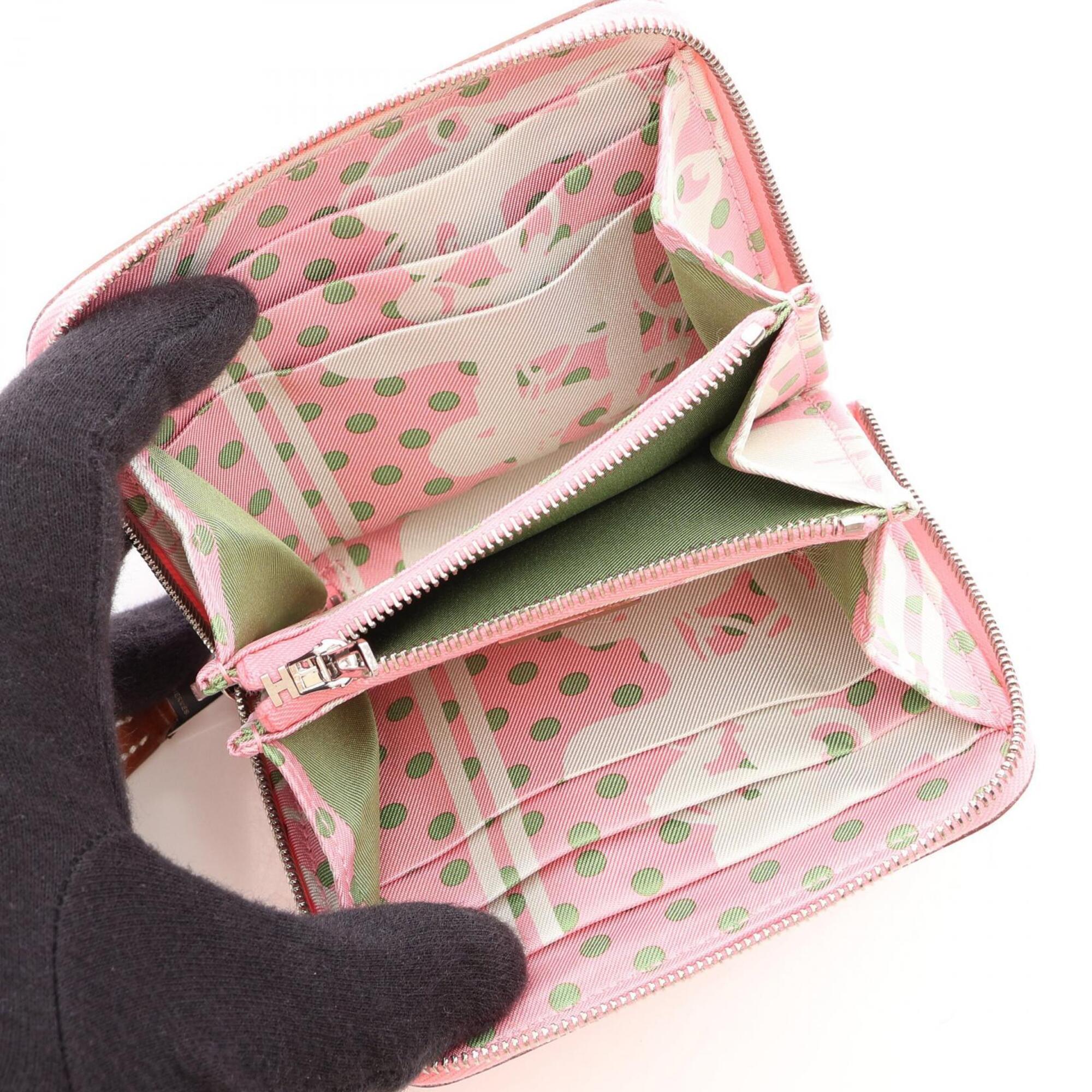 Hermes Pink Epsom Leather Coin Purse/Coin Case (Pre-Owned)