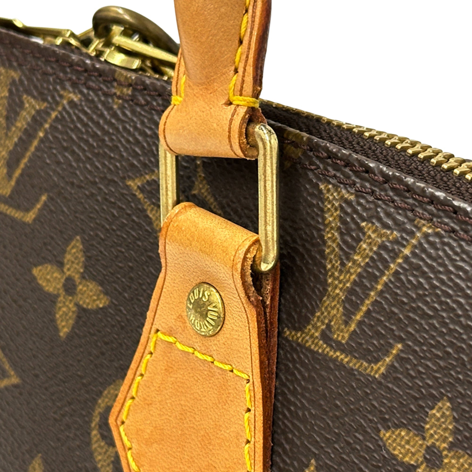 Louis Vuitton Brown Monogram Canvas Handbag (Pre-Owned)
