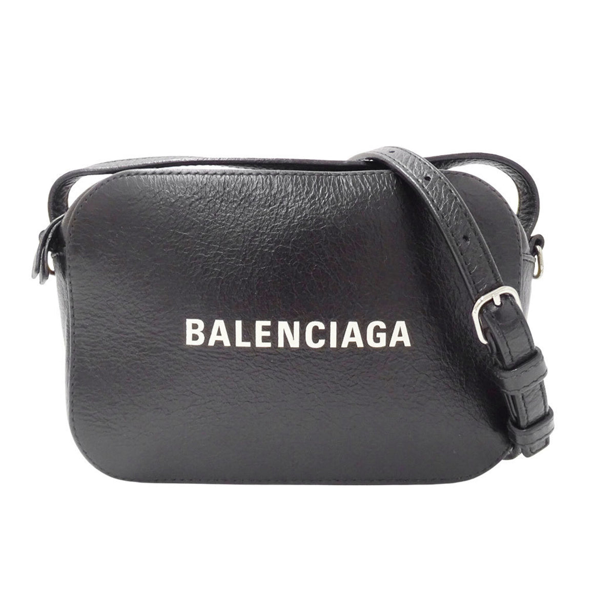 Balenciaga Black Leather Handbag Shoulder Bag (Pre-Owned)