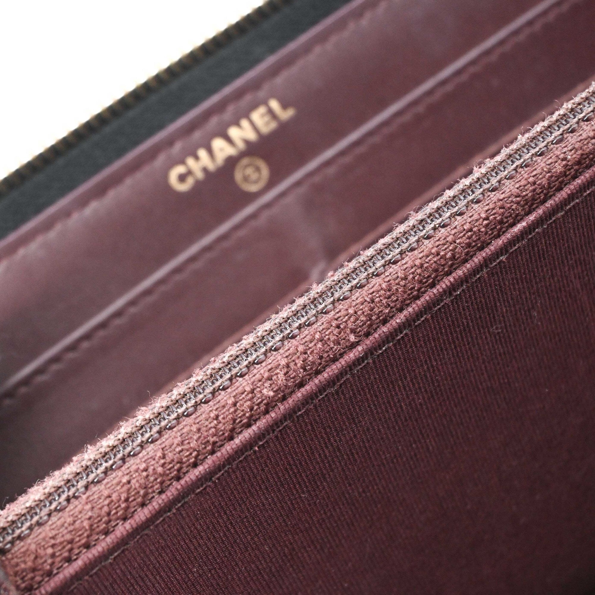Chanel Black Grained Calfskin Coin Purse/Coin Case (Pre-Owned)