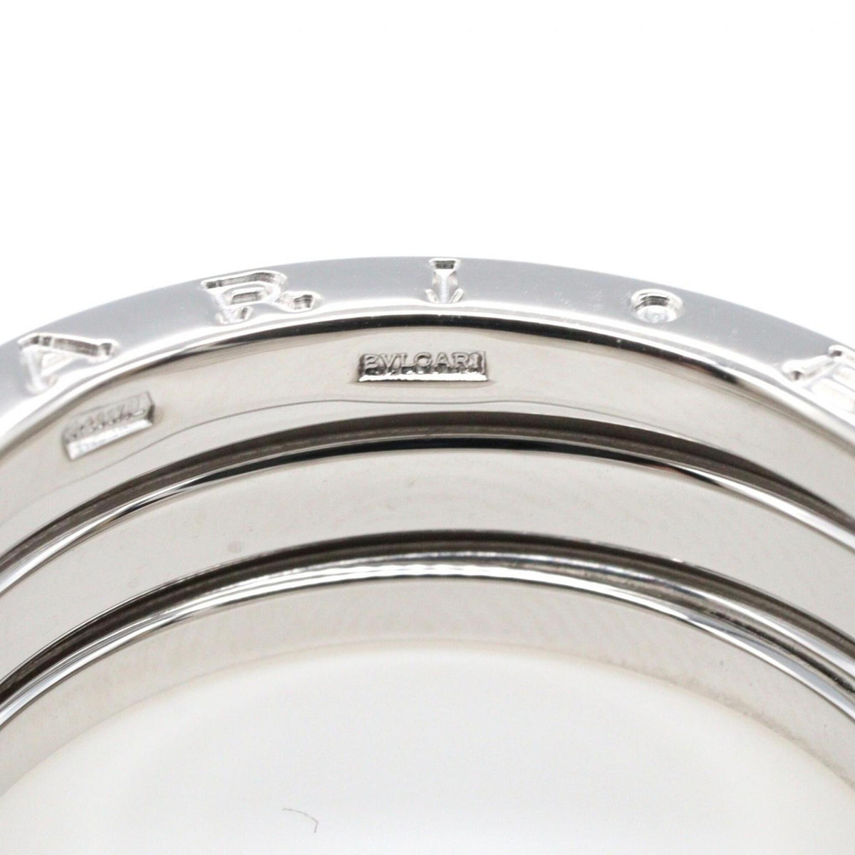 Bvlgari Silver White Gold (18K) Band Ring (Pre-Owned)