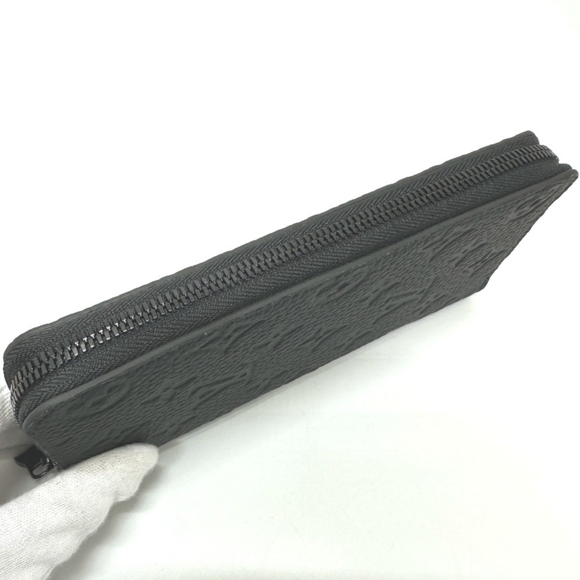 Louis Vuitton Black Monogram Leather Long Wallet (Bi-Fold) (Pre-Owned)