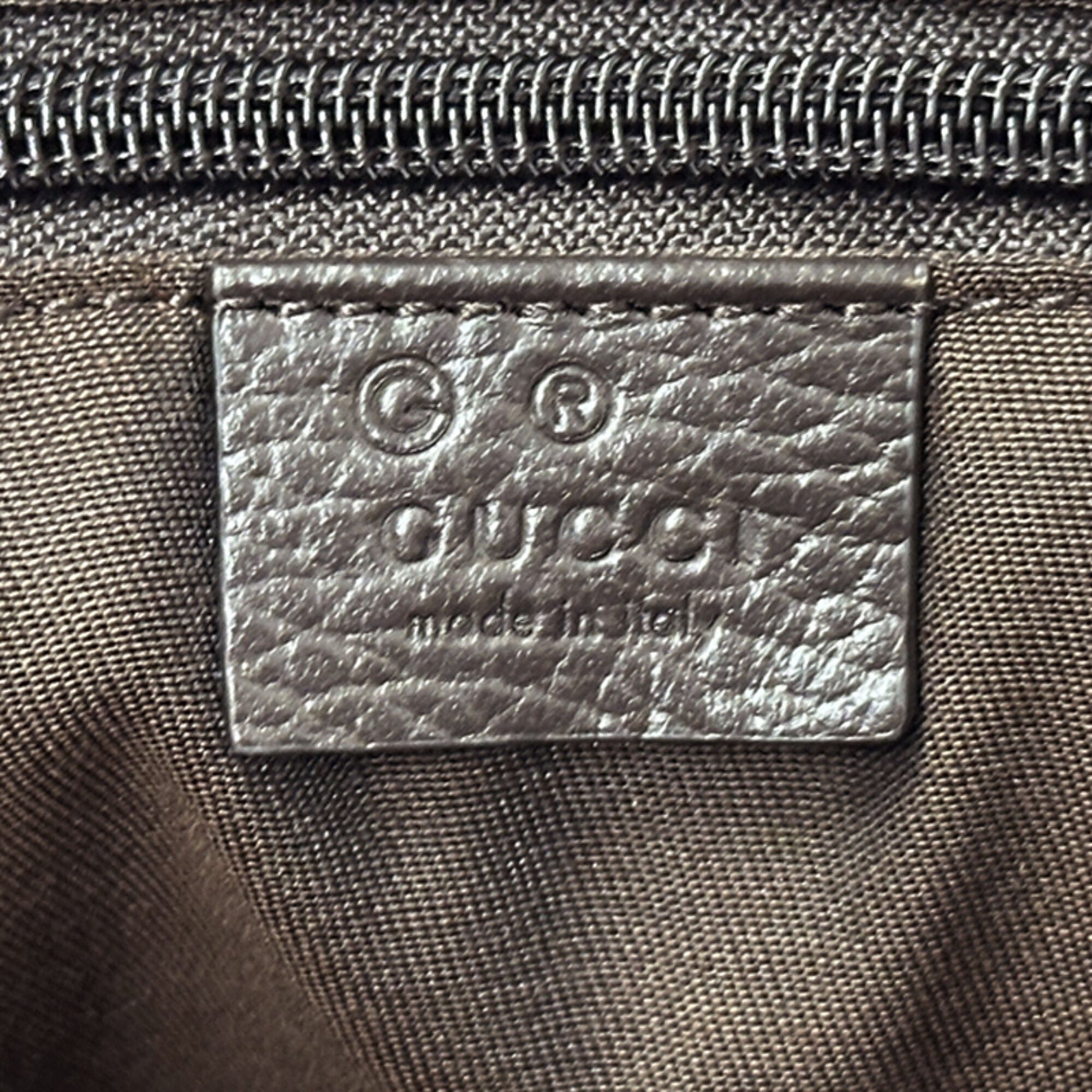 Gucci Beige Brown Gg Canvas Handbag Shoulder Bag Tote Bag (Pre-Owned)