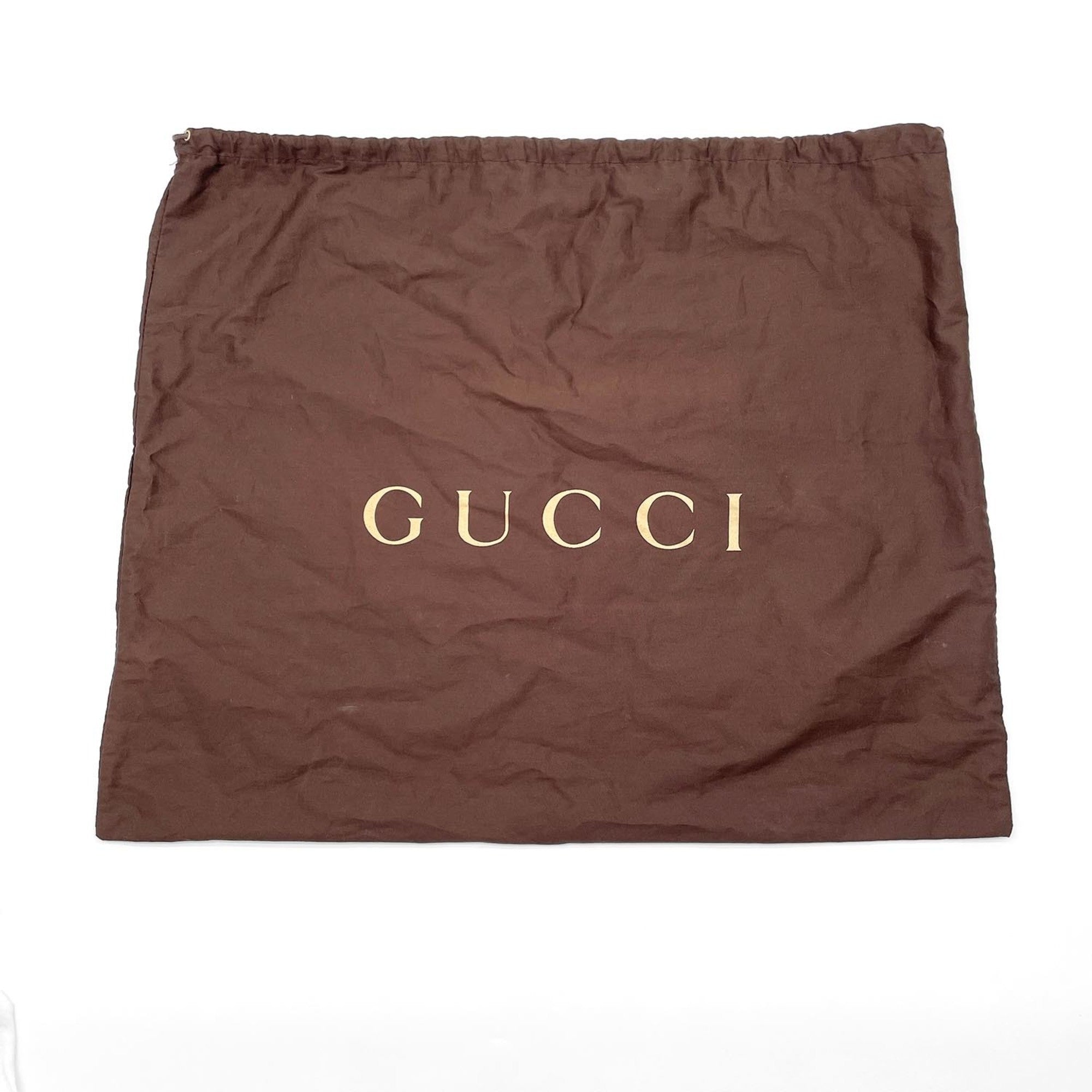 Gucci Brown Gg Canvas Leather Backpack (Pre-Owned)