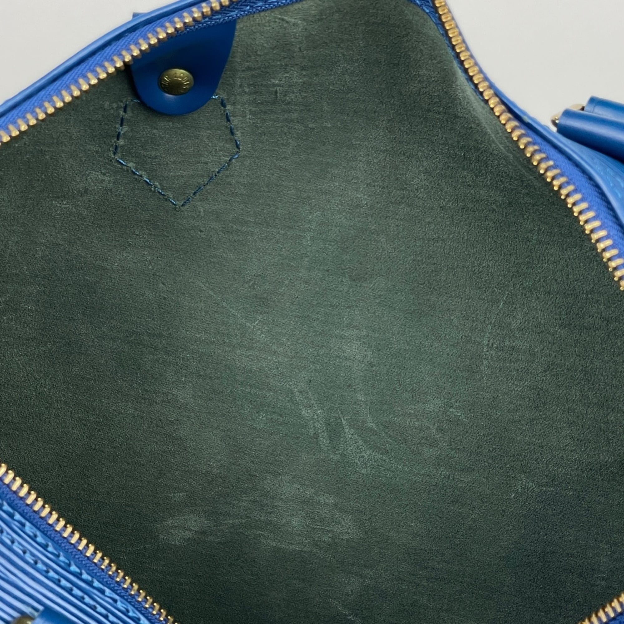 Louis Vuitton Toledo Blue Epi Leather Handbag (Pre-Owned)