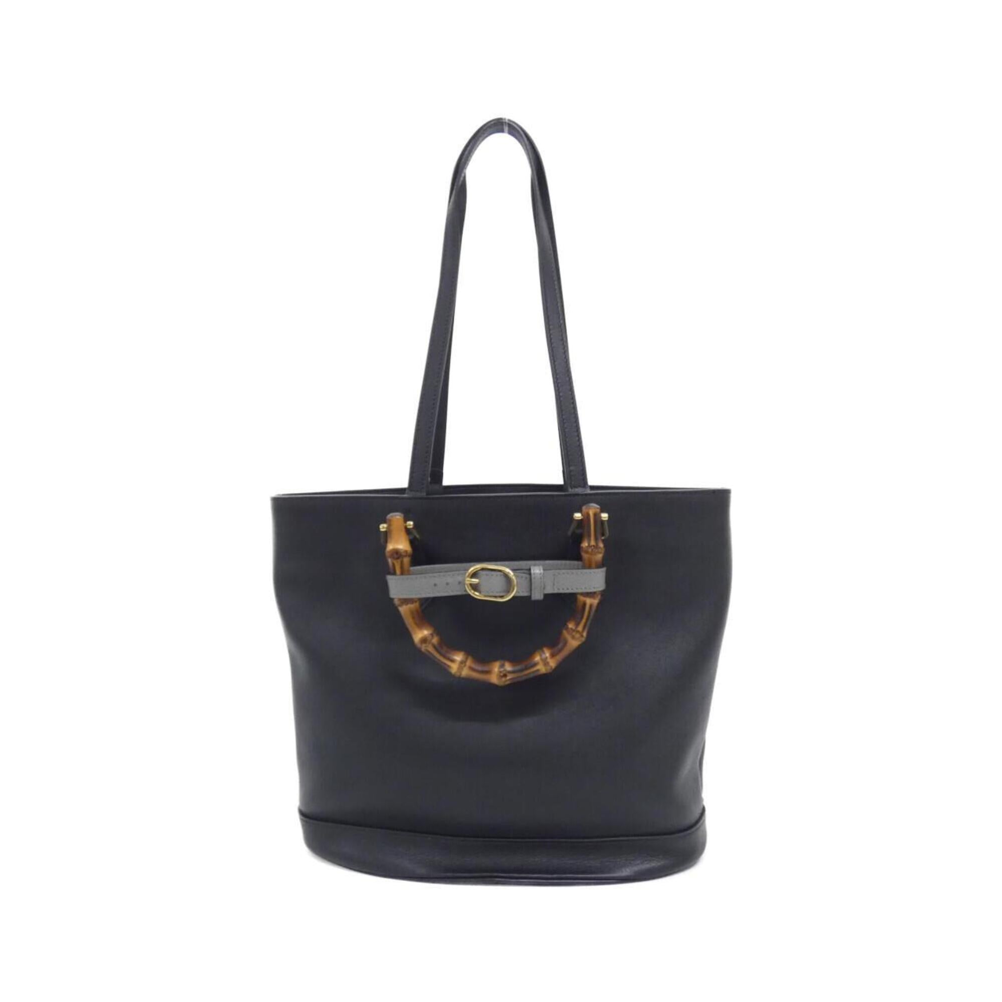 Gucci Black Leather Handbag (Pre-Owned)