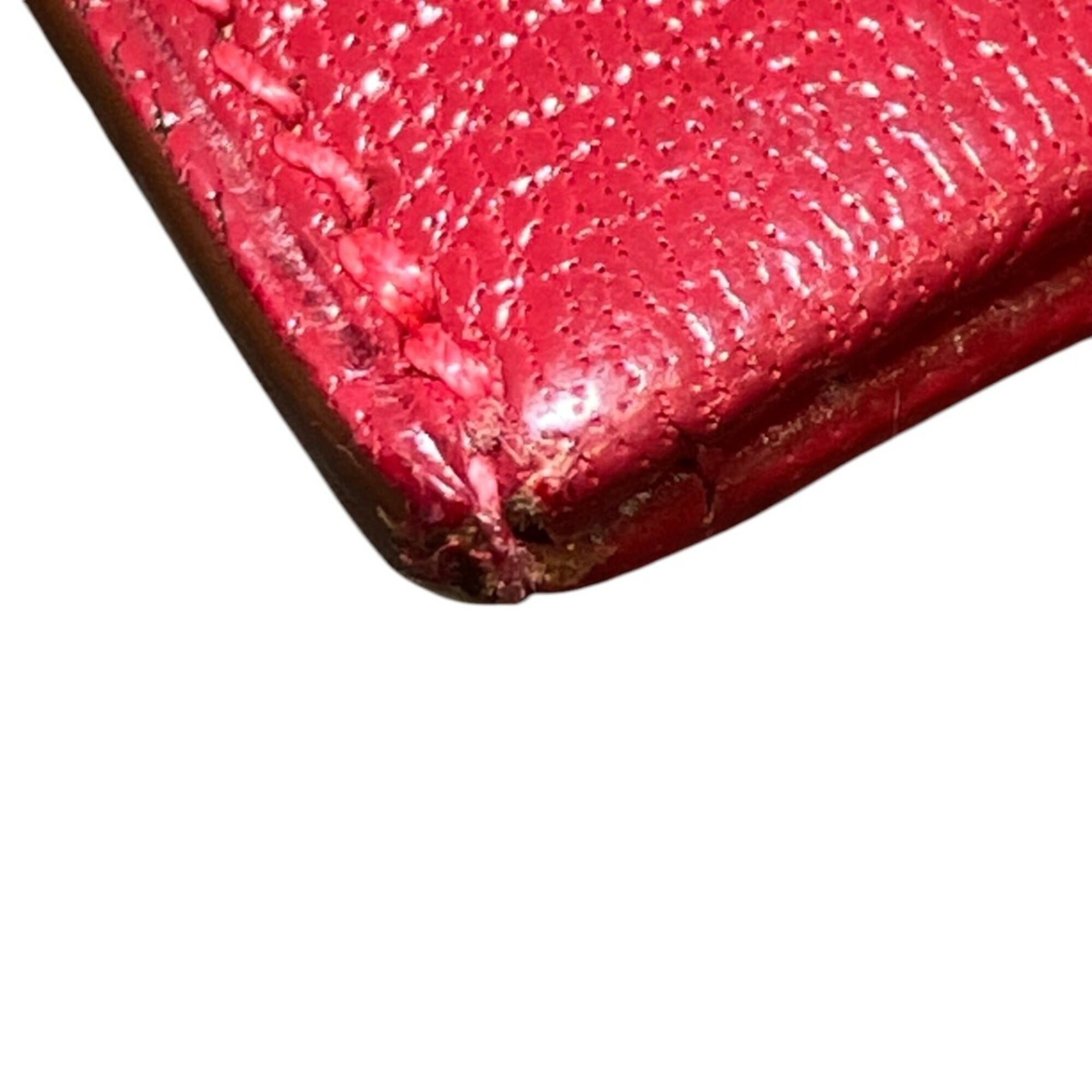 Hermes Red Color Chevre Myzore Leather Coin Purse/Coin Case (Pre-Owned)