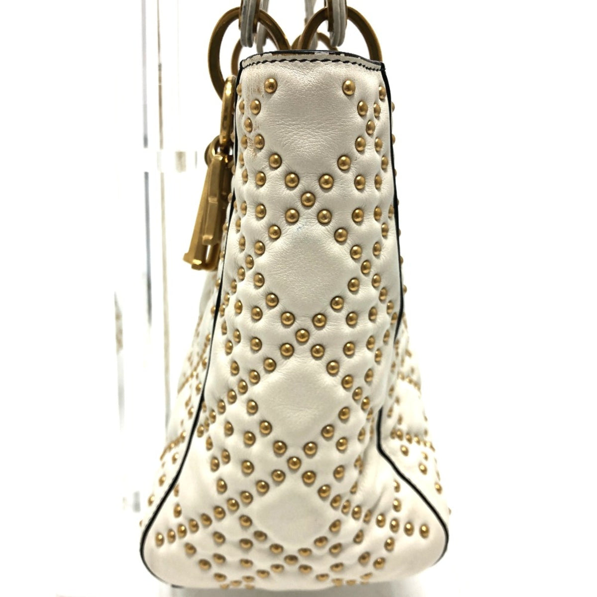 Christian Dior White Leather Handbag (Pre-Owned)