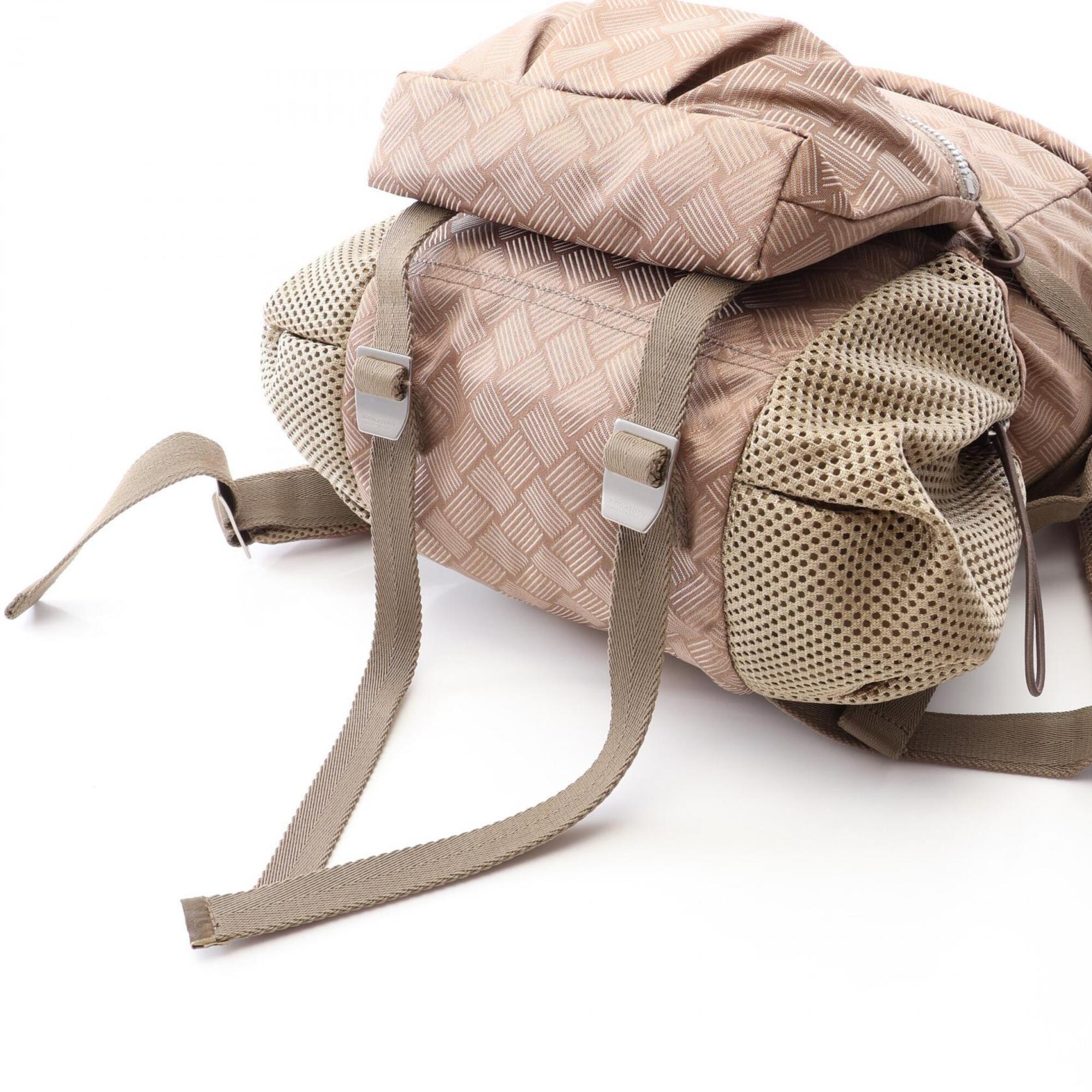 Bottega Veneta Brown Nylon Backpack (Pre-Owned)