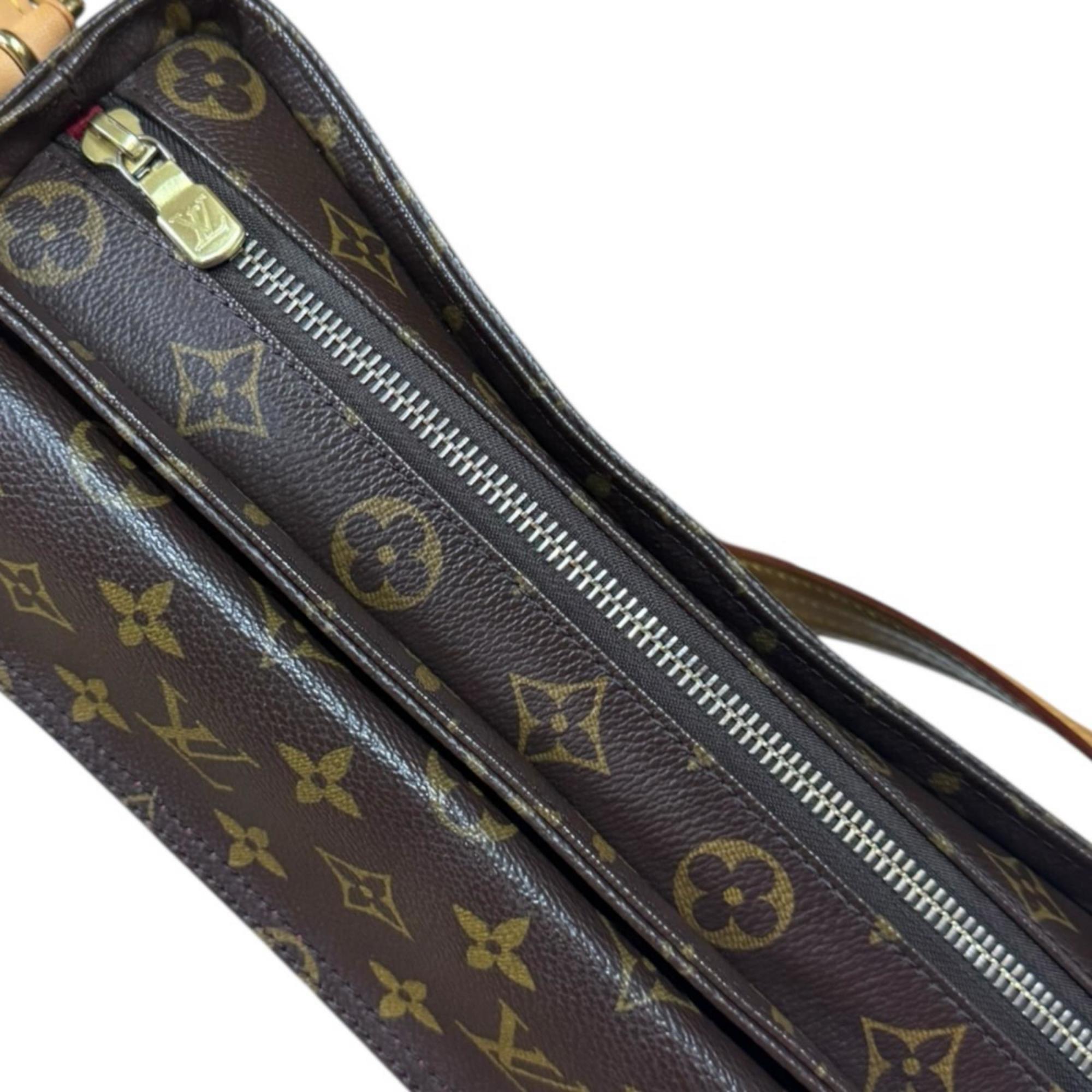 Louis Vuitton Brown Monogram Canvas Shoulder Bag (Pre-Owned)