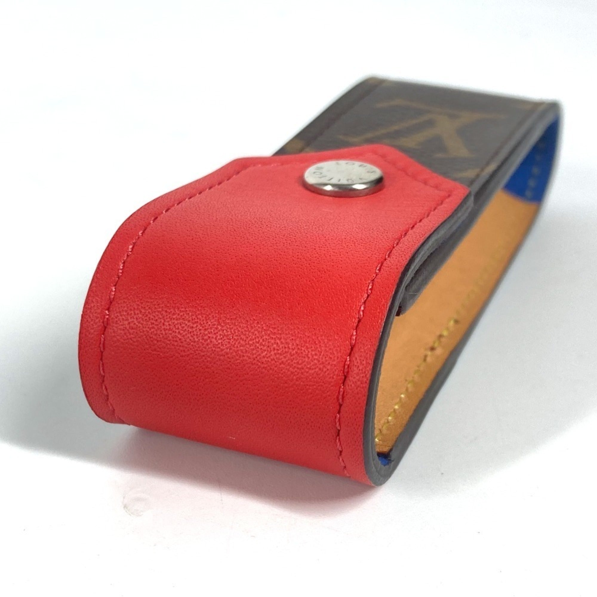 Louis Vuitton Brown Red Color Monogram Pouch (Pre-Owned)