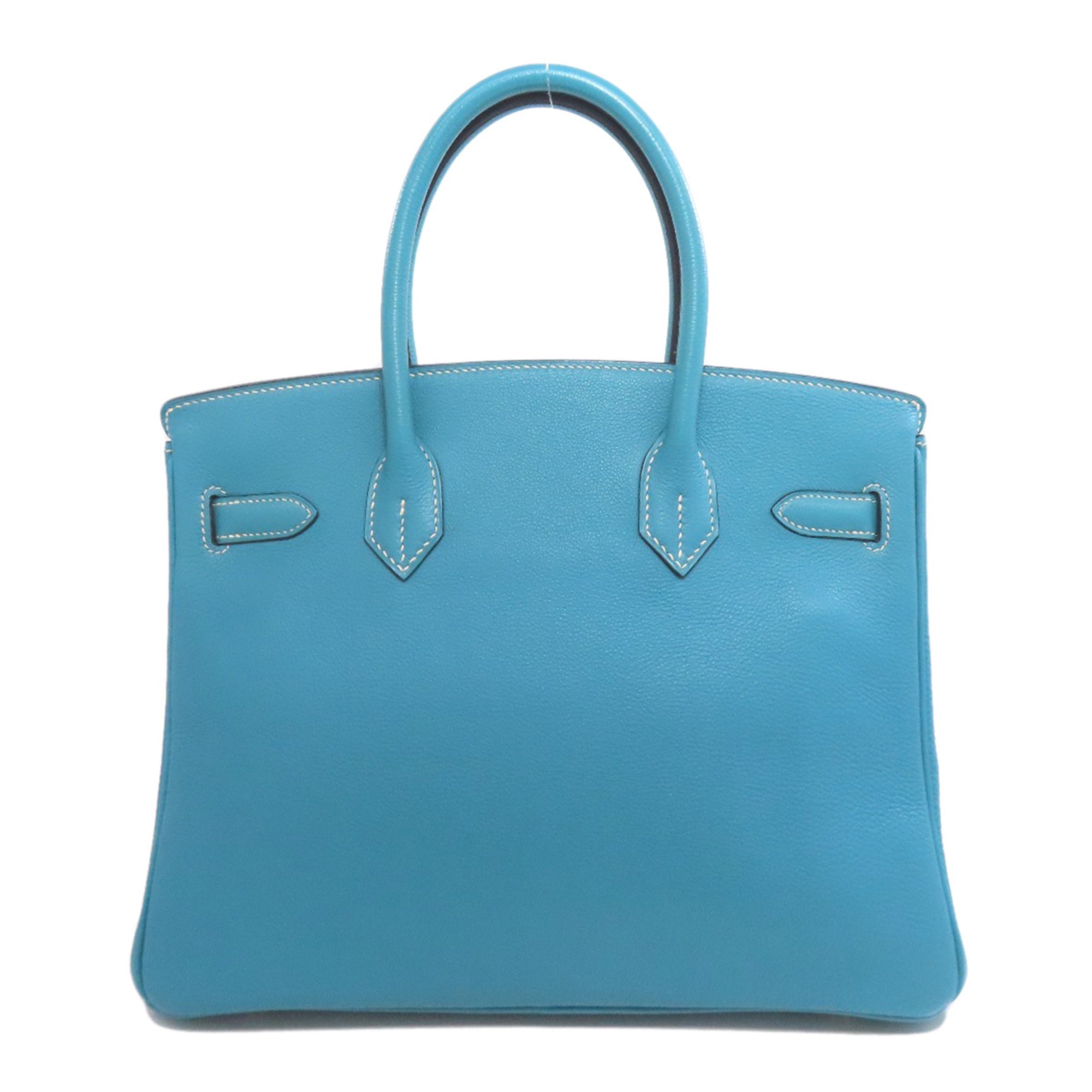 Hermes Blue Jean Epsom Leather Handbag (Pre-Owned)