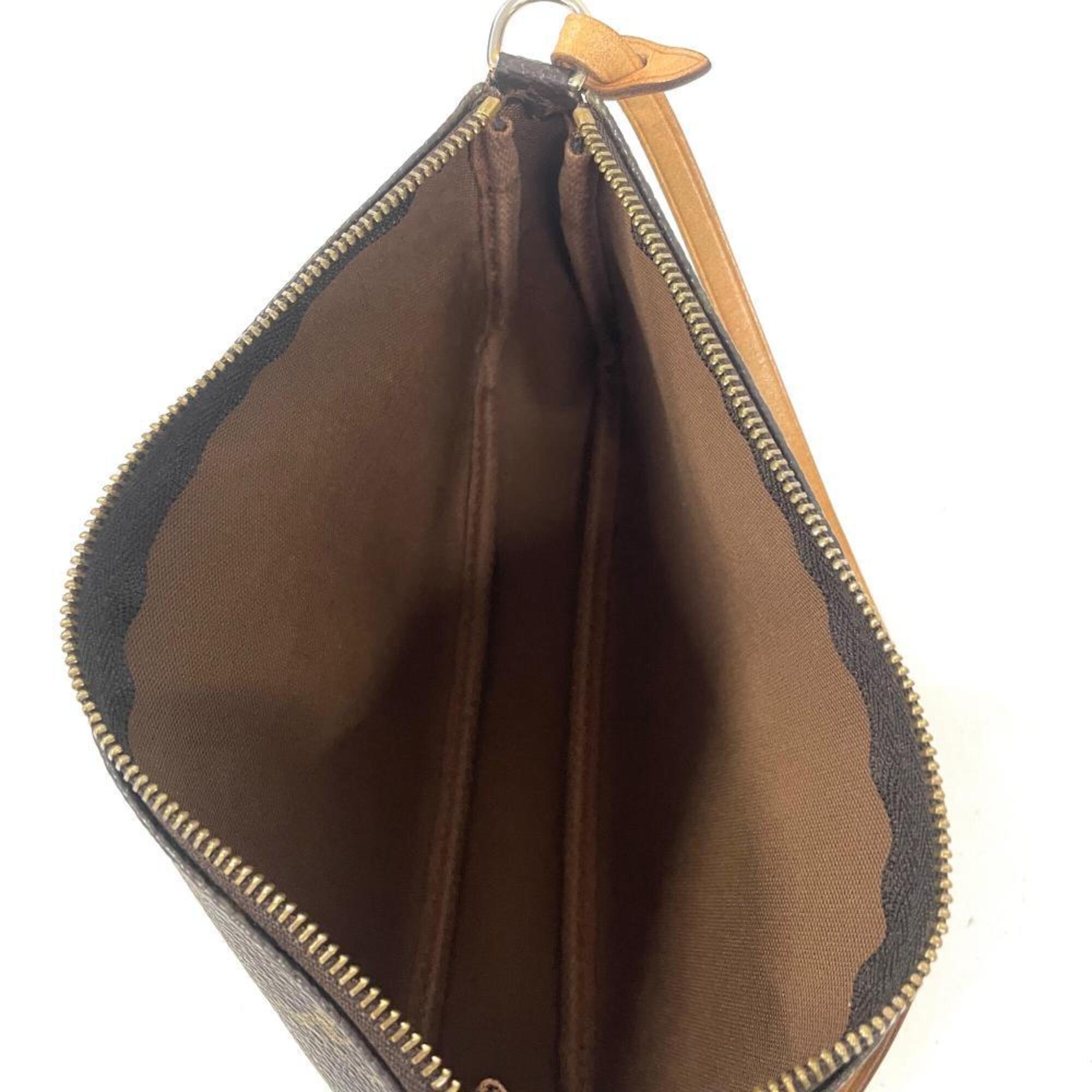 Louis Vuitton Brown Monogram Monogram Handbag Pochette Pouch (Pre-Owned)