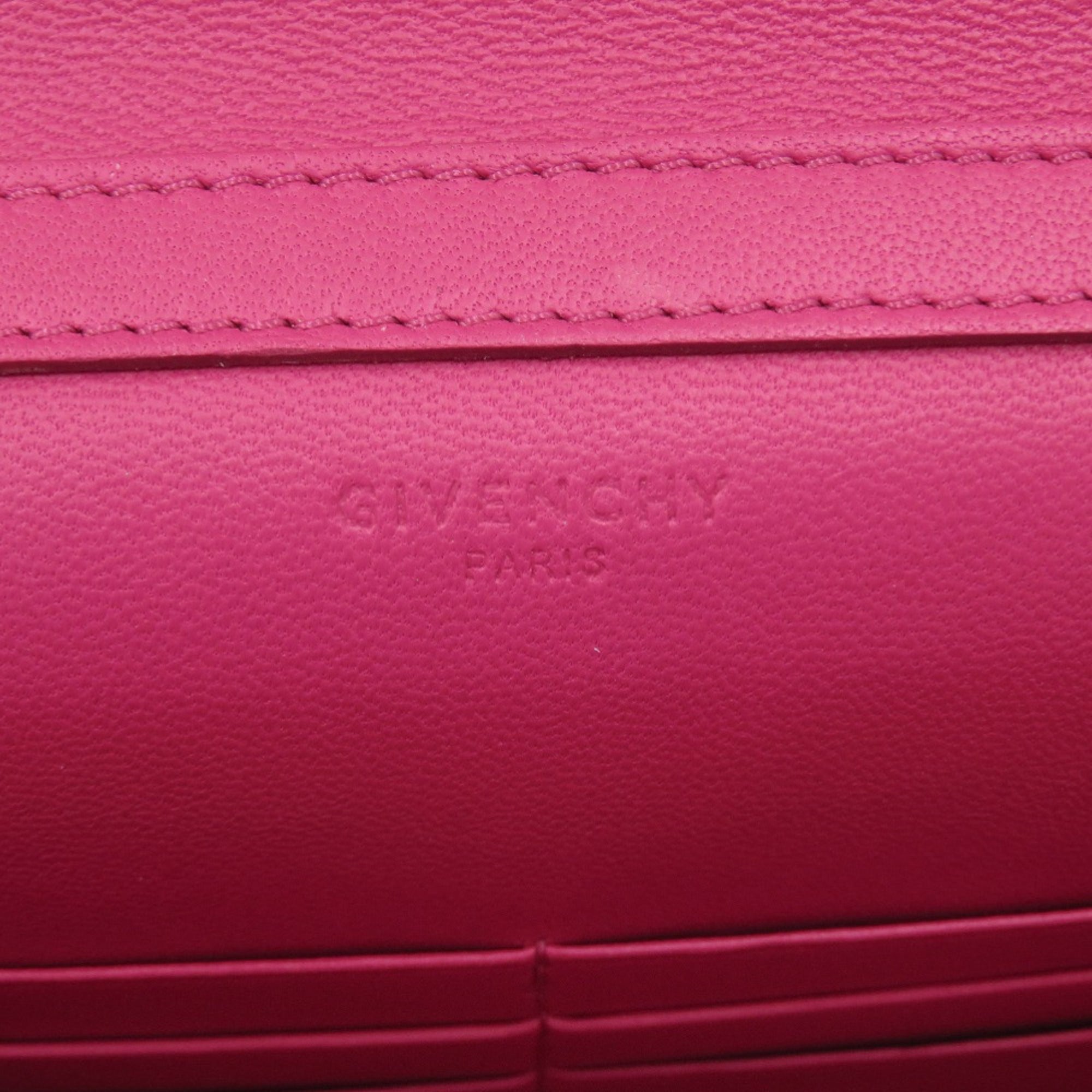 Balenciaga Pink Pink Red Leather Chain/Shoulder Wallet (Pre-Owned)