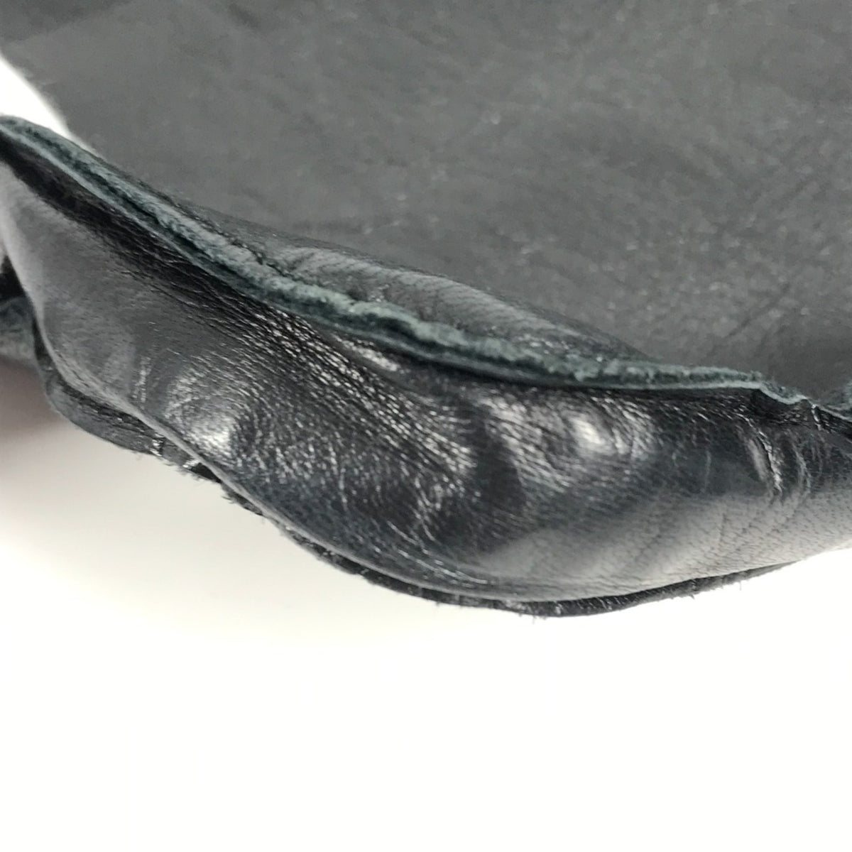 Hermes Toudou Black Leather Pochette Shoulder Bag (Pre-Owned)