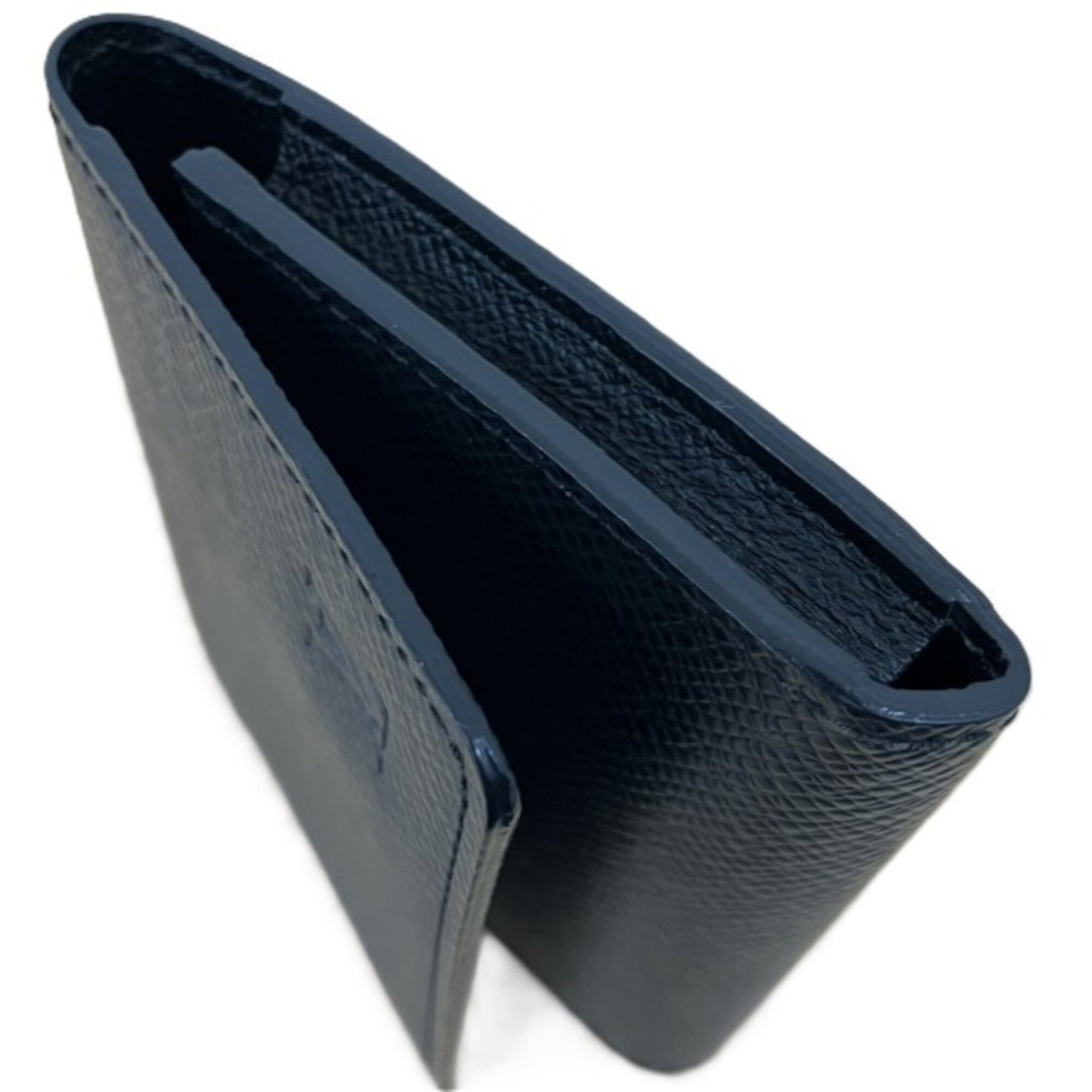 Louis Vuitton Black Leather Coin Purse/Coin Case (Pre-Owned)